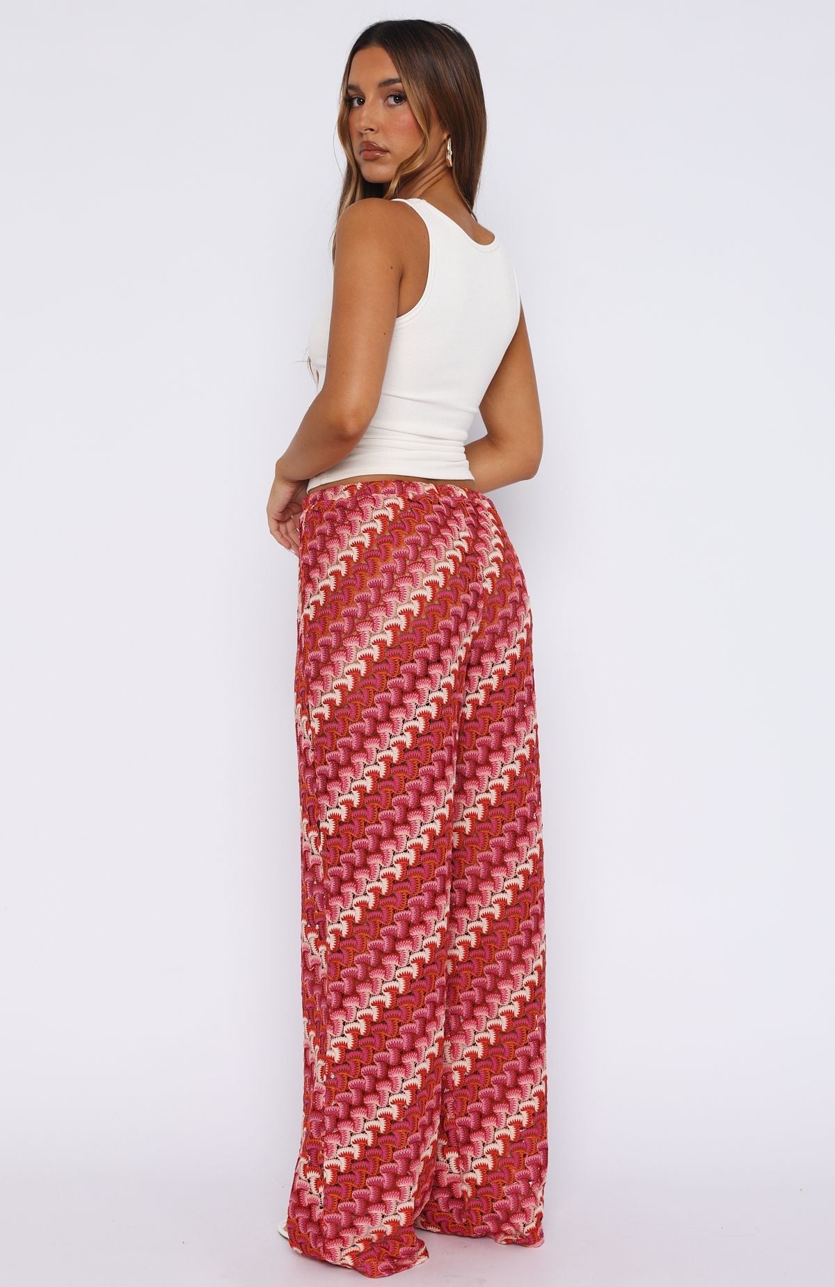 Trending Long Desire Pants Berry