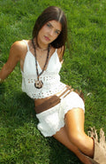 Trending Journey Bound Crochet Top Off White