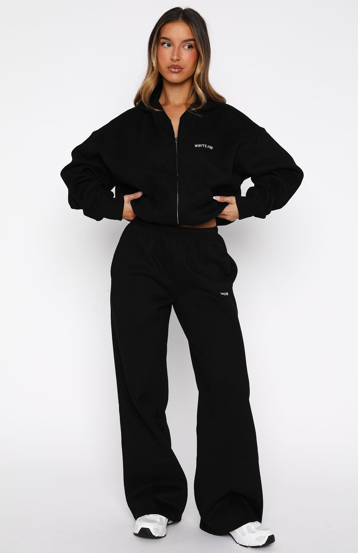 Trending Test Drive Wide Leg Sweatpants Black
