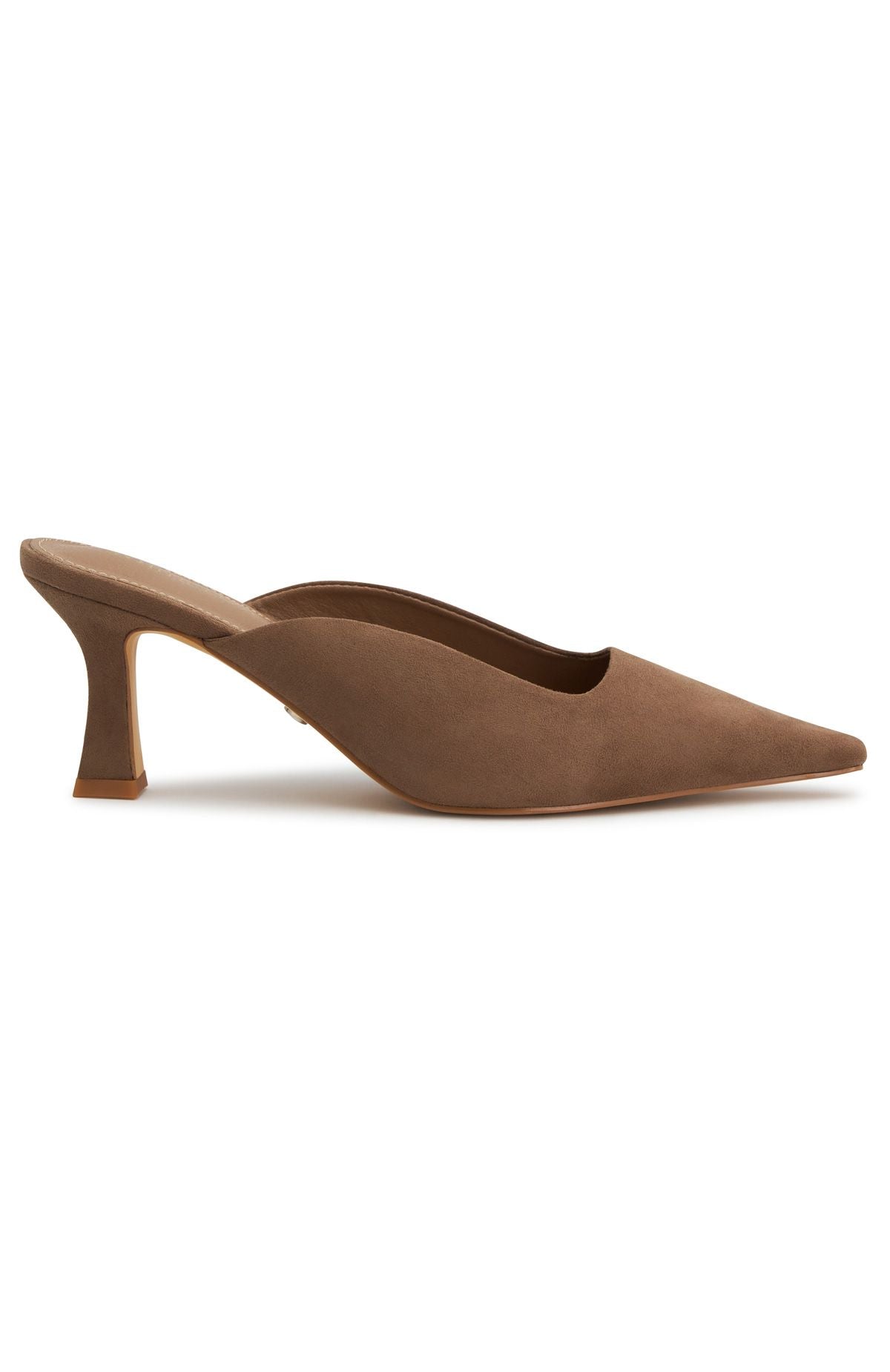 Trending Zubin Mules Mocha Faux Suede