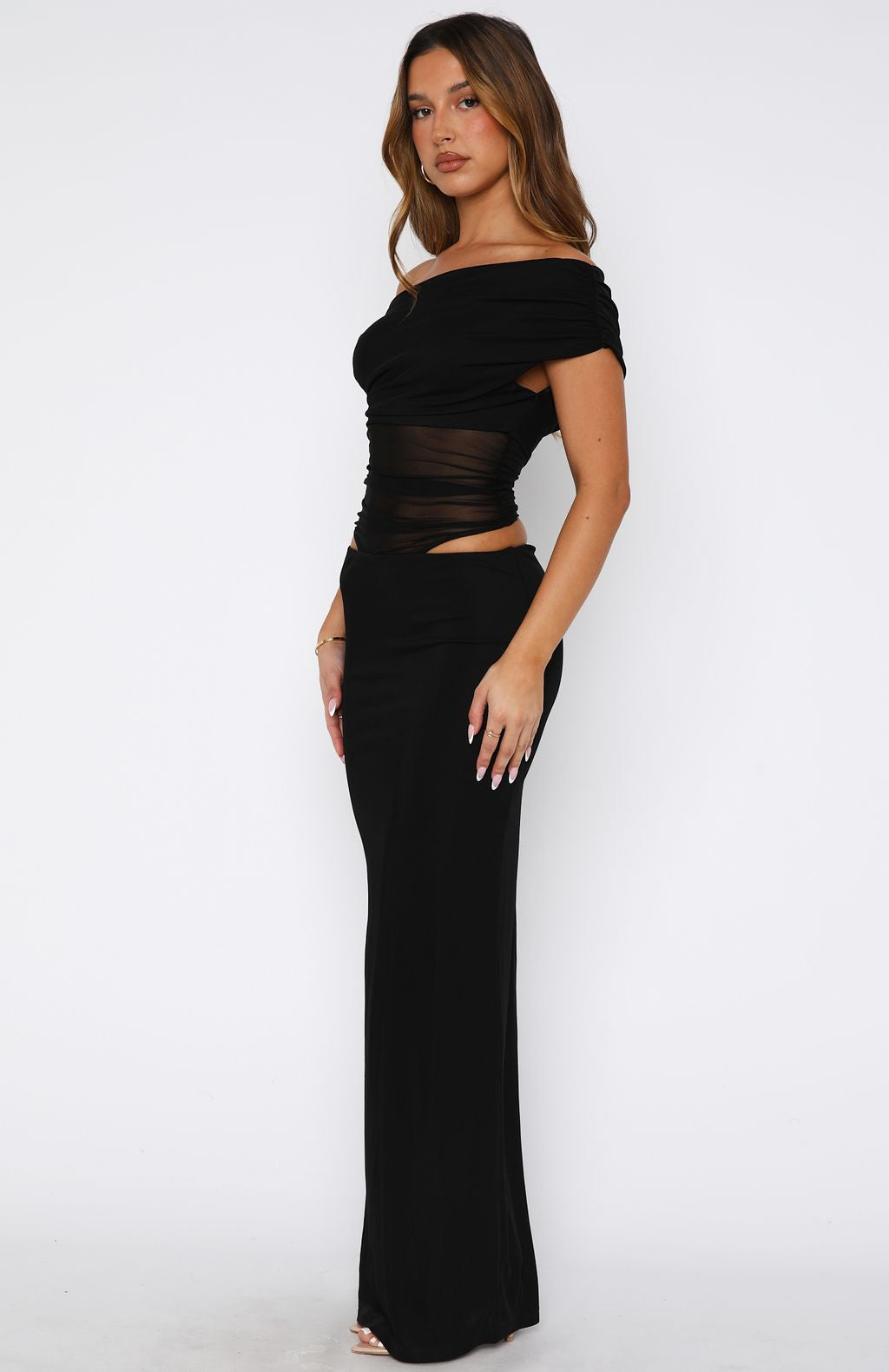 Trending Girls Night Maxi Dress Black