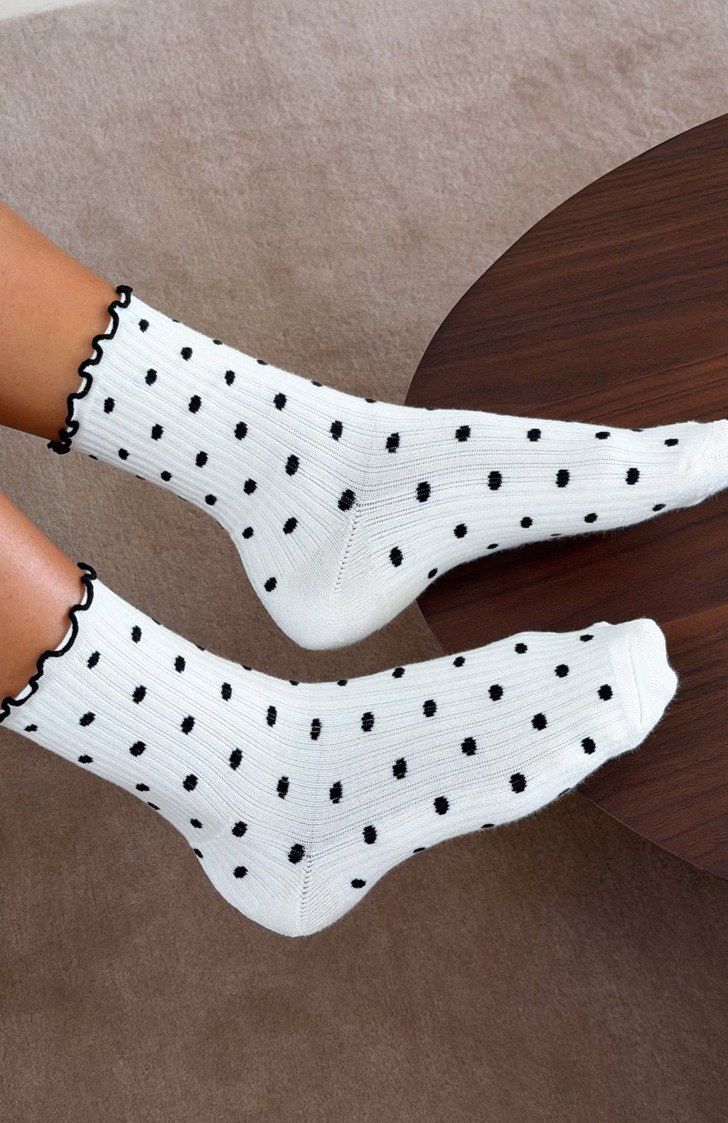 Trending Worth Sharing 2 Pack Socks CreamBlack