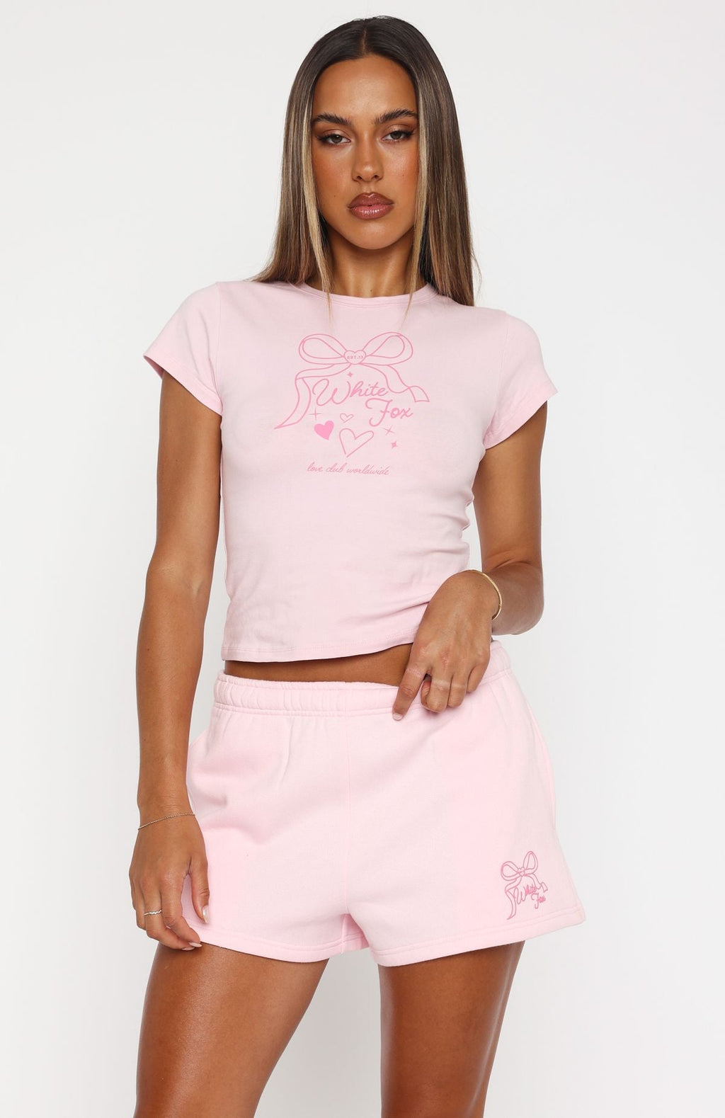 Trending Love You Forever Baby Tee Pink