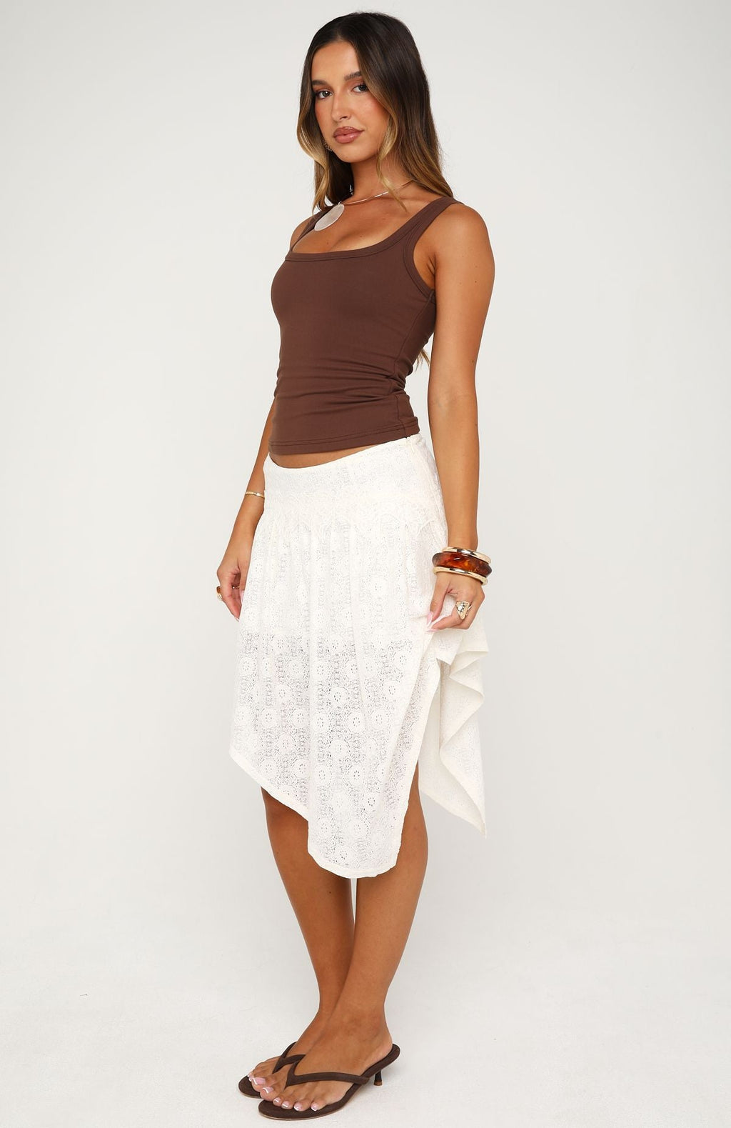 Trending In The Current Skirt Off White