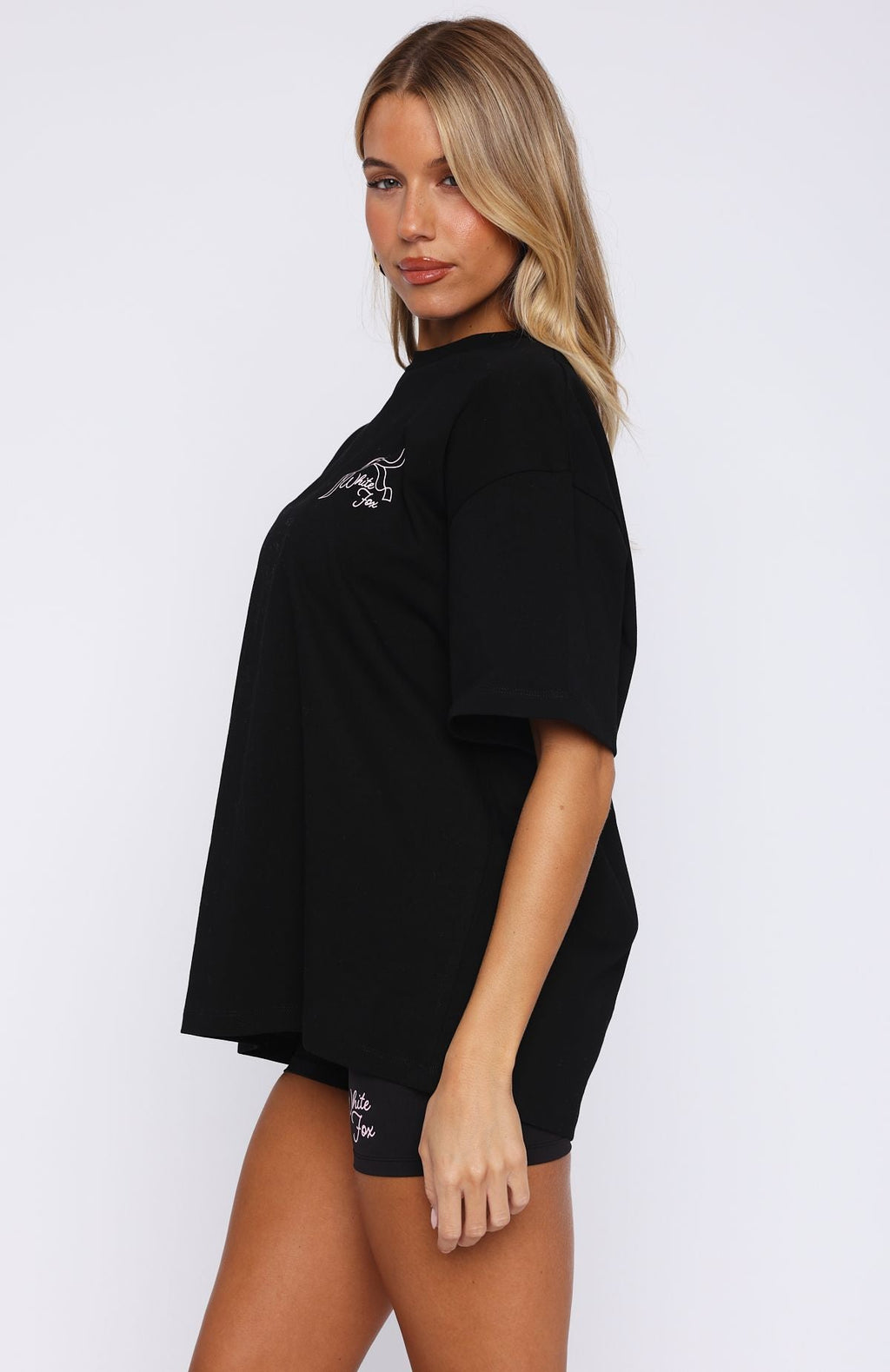 Trending Love You Forever Oversized Tee Black