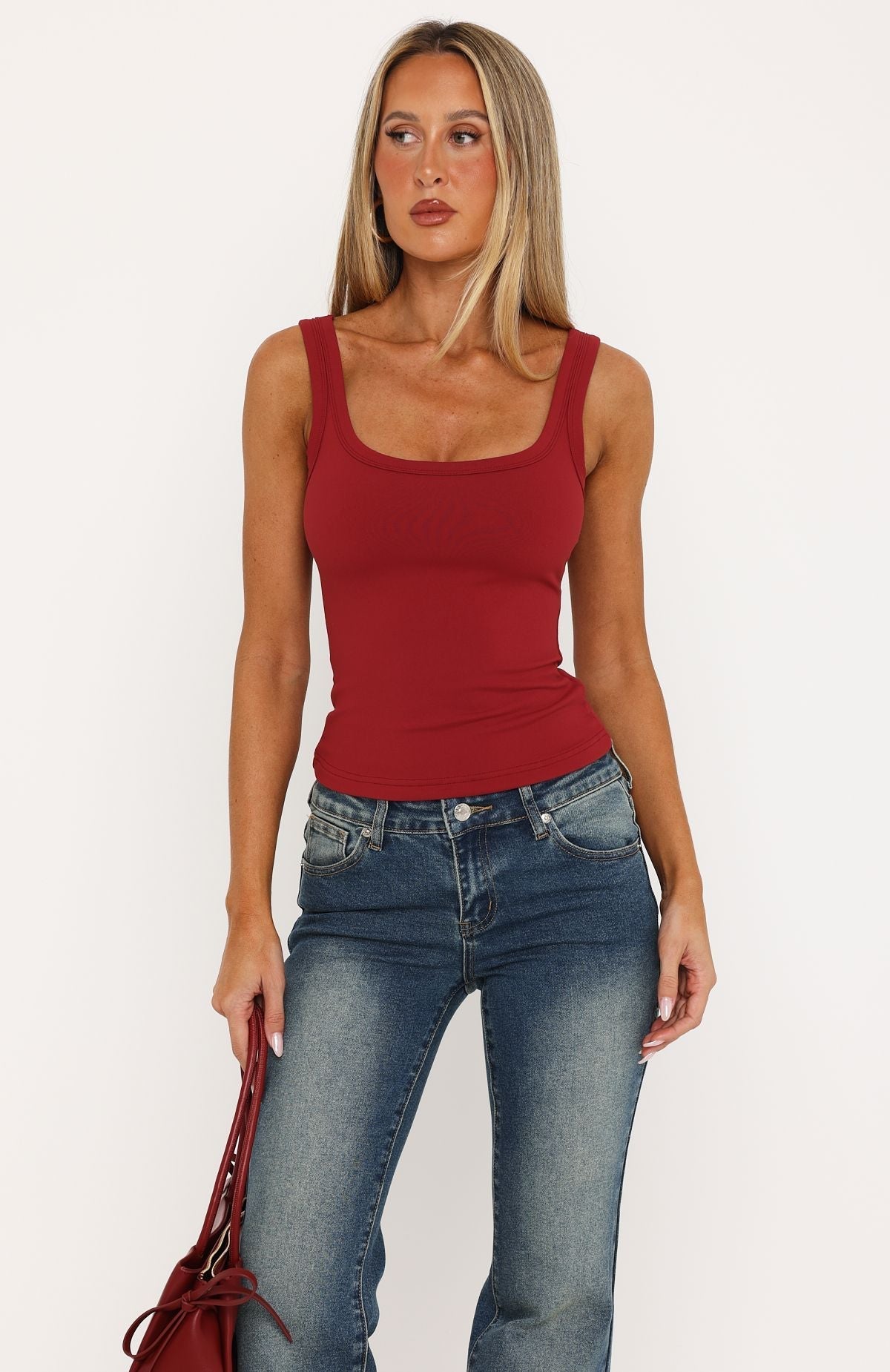 Trending Chill Vibes Tank Top Wine