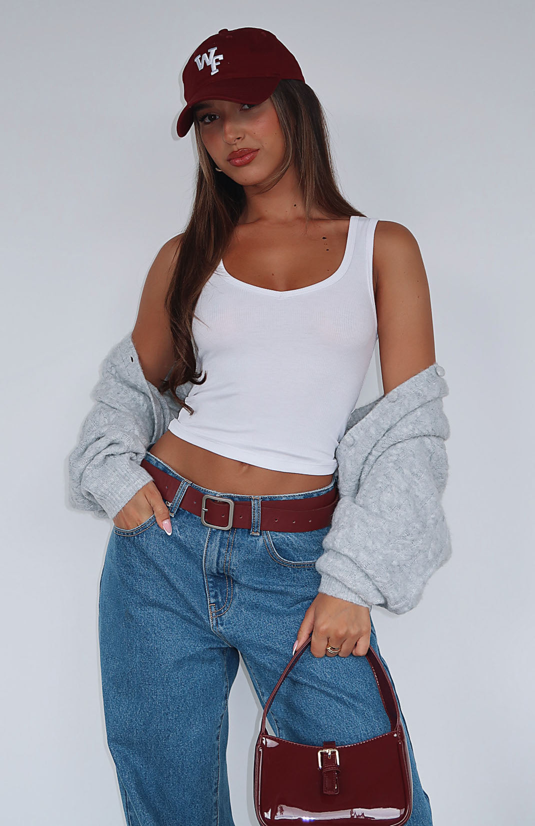 Trending Mad About Love Tank Top White