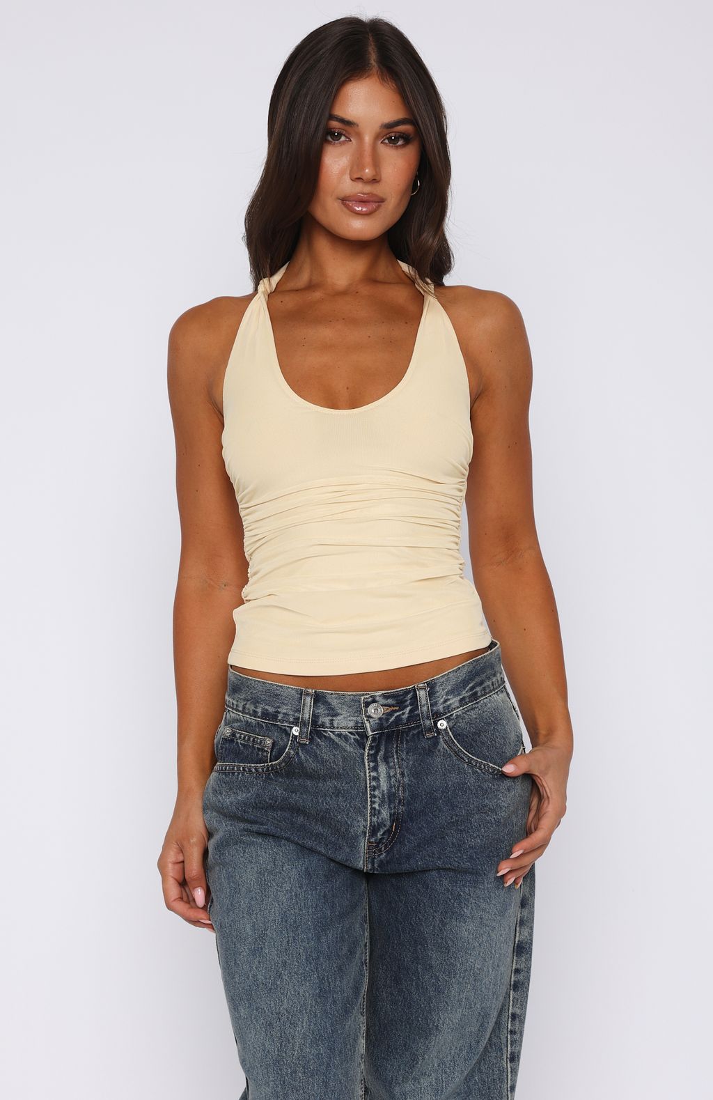 Trending Topic Of Conversation Halter Top Honey