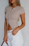 Trending Mutual Feelings Ribbed Top Oat