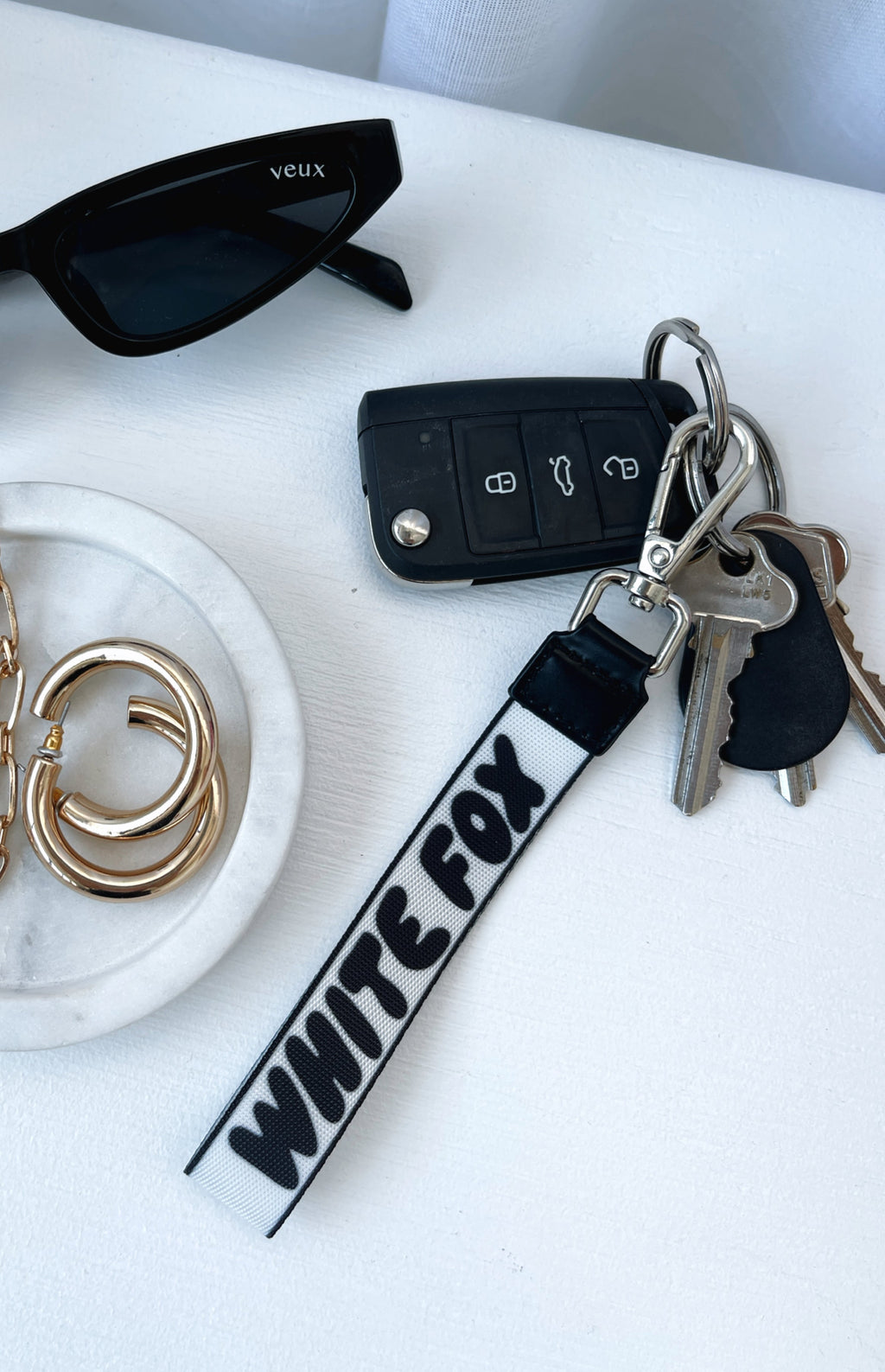 Trending Next Level Strap Keychain Black