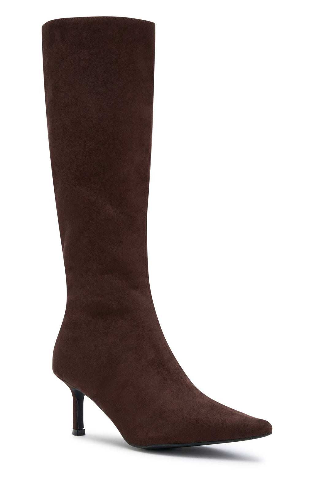 Trending Rosalina Knee High Boots Chocolate Faux Suede