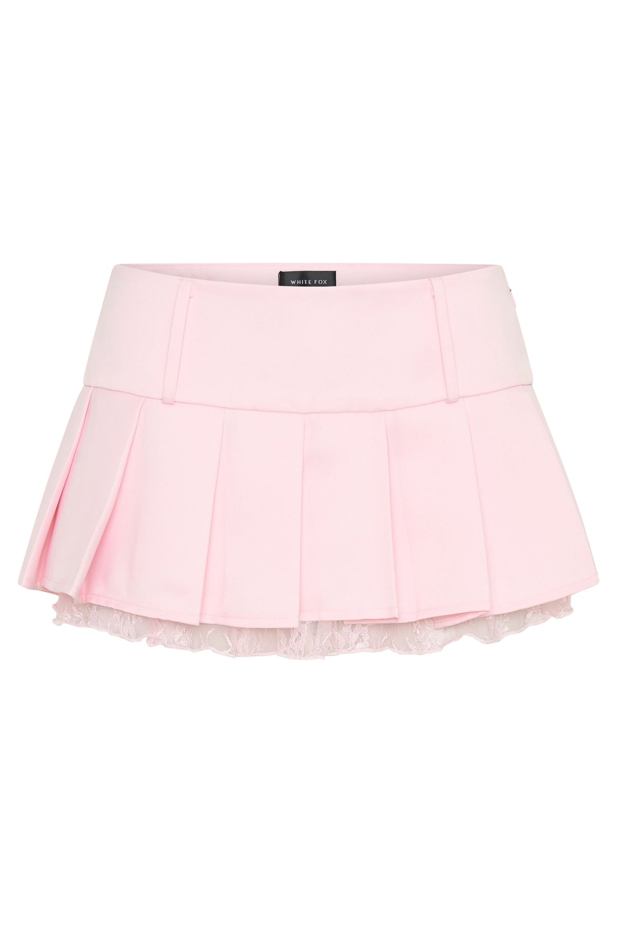 Trending The Old Days Pleated Mini Skirt Pink