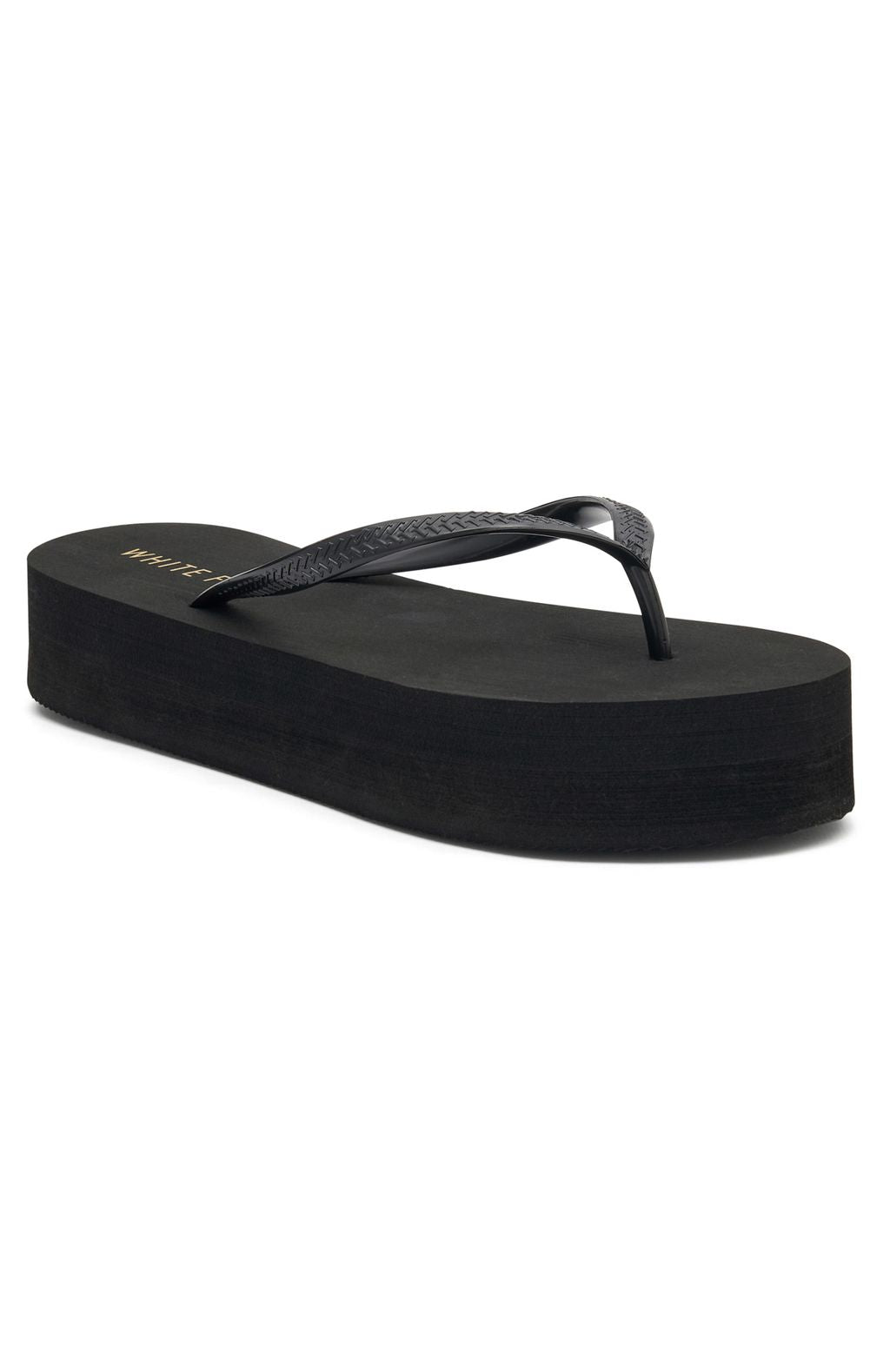 Trending Melody Platform Thong Sandals Black