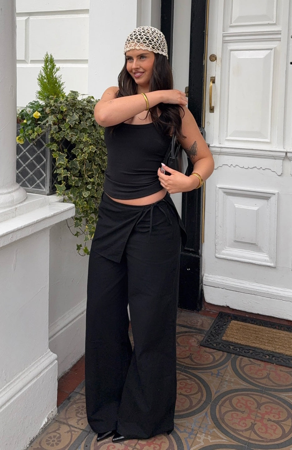 Trending Off Beat Pants Black