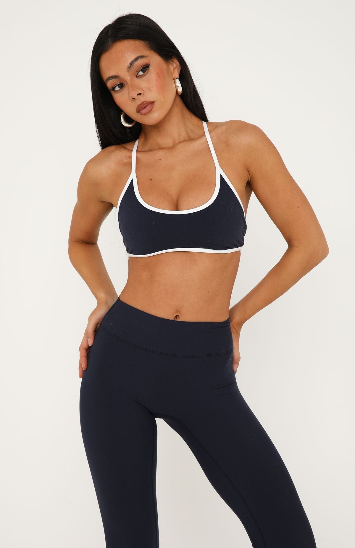 Trending Relentless Sports Bra Vintage NavyWhite