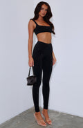 Trending Running Late Embellished Pants Black