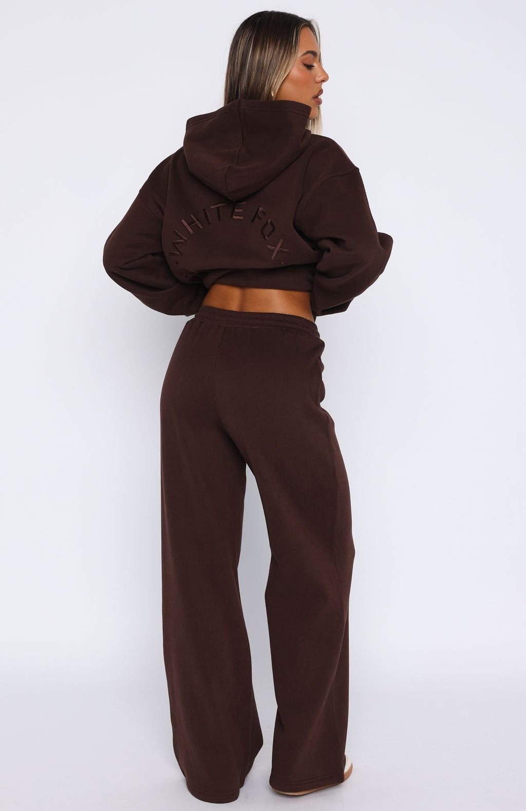 Trending Stay Lifted Wide Leg Sweatpants Bitter Chocolate