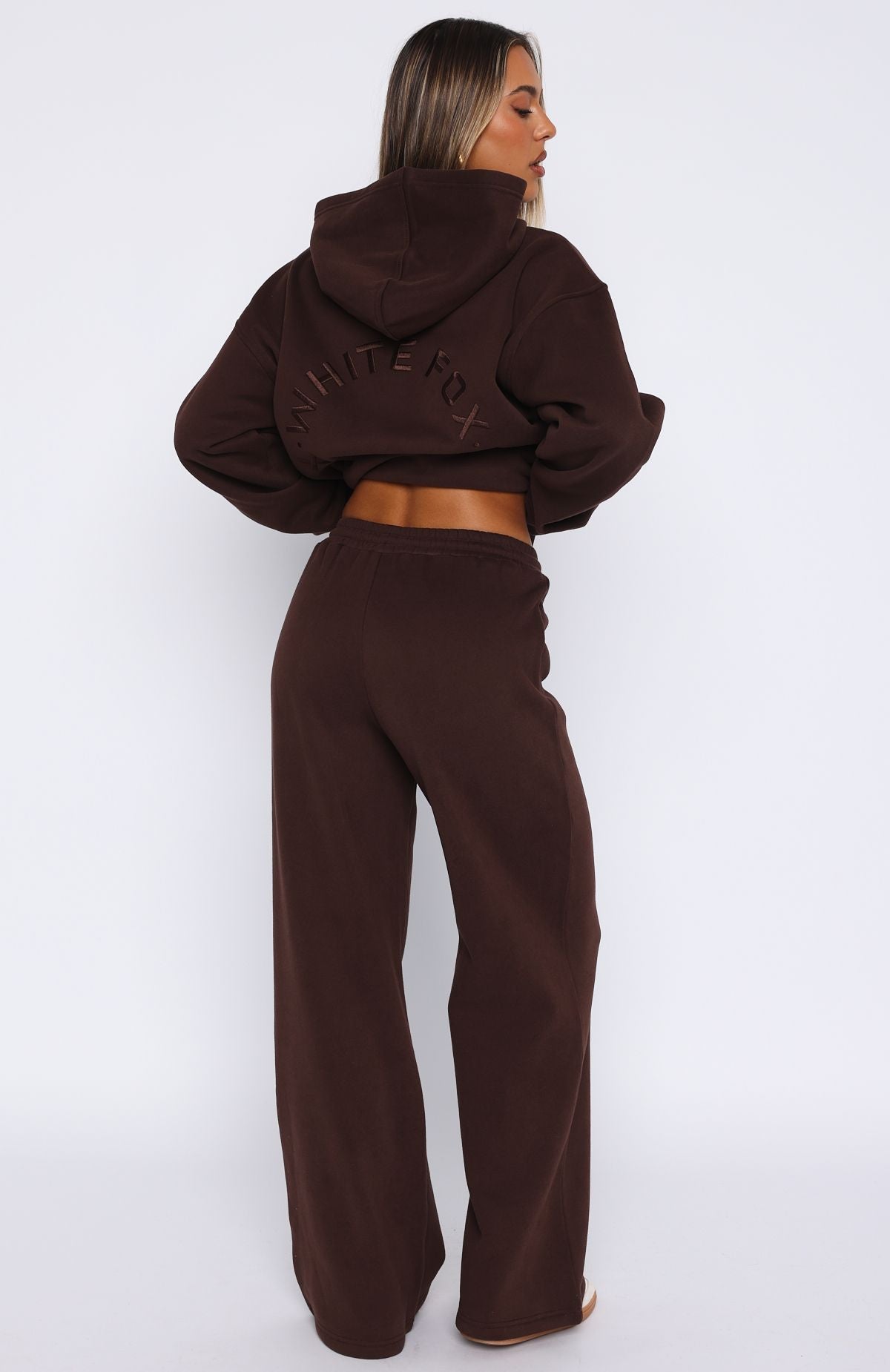 Trending Stay Lifted Wide Leg Sweatpants Bitter Chocolate