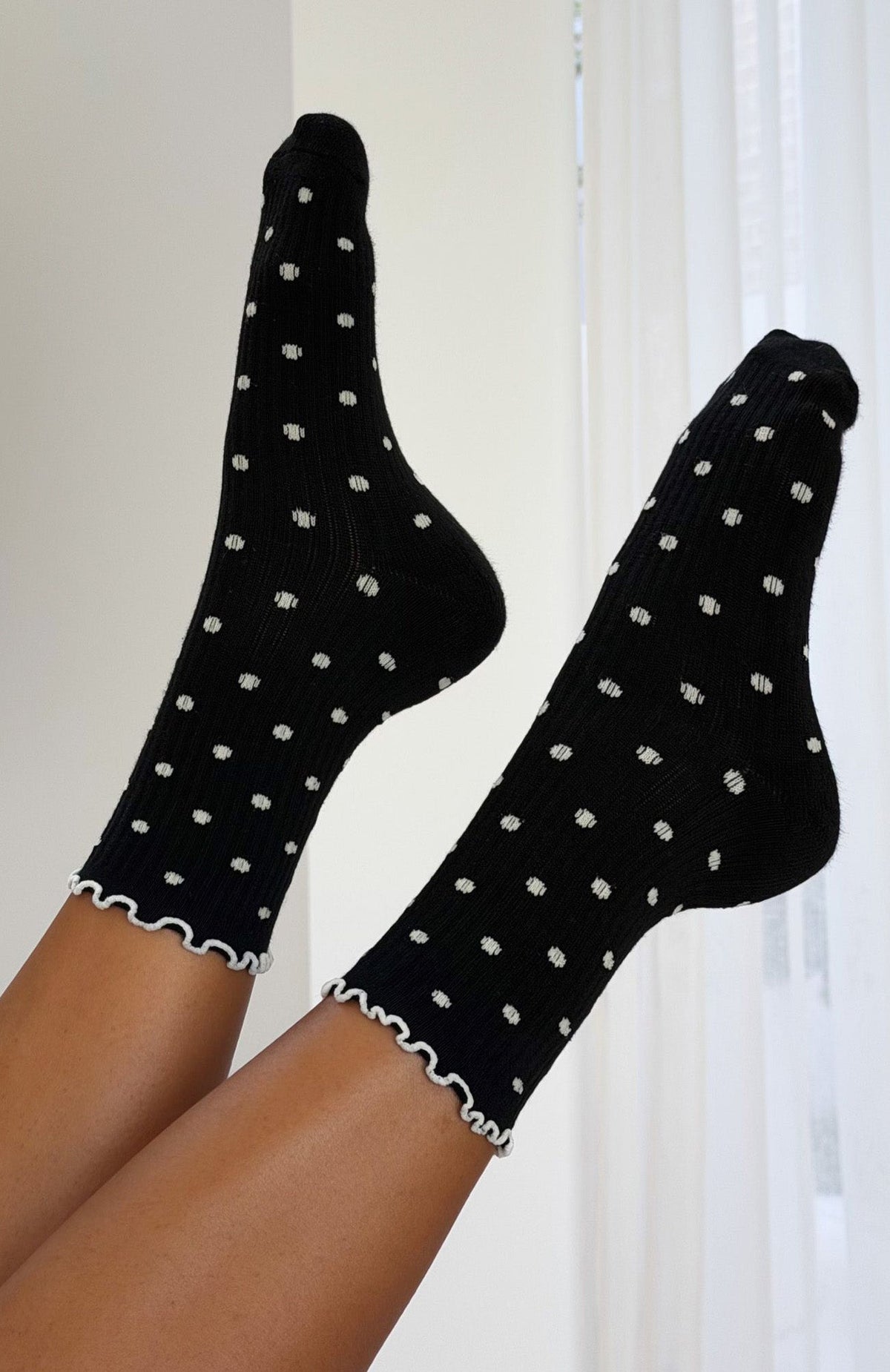 Trending Worth Sharing 2 Pack Socks CreamBlack