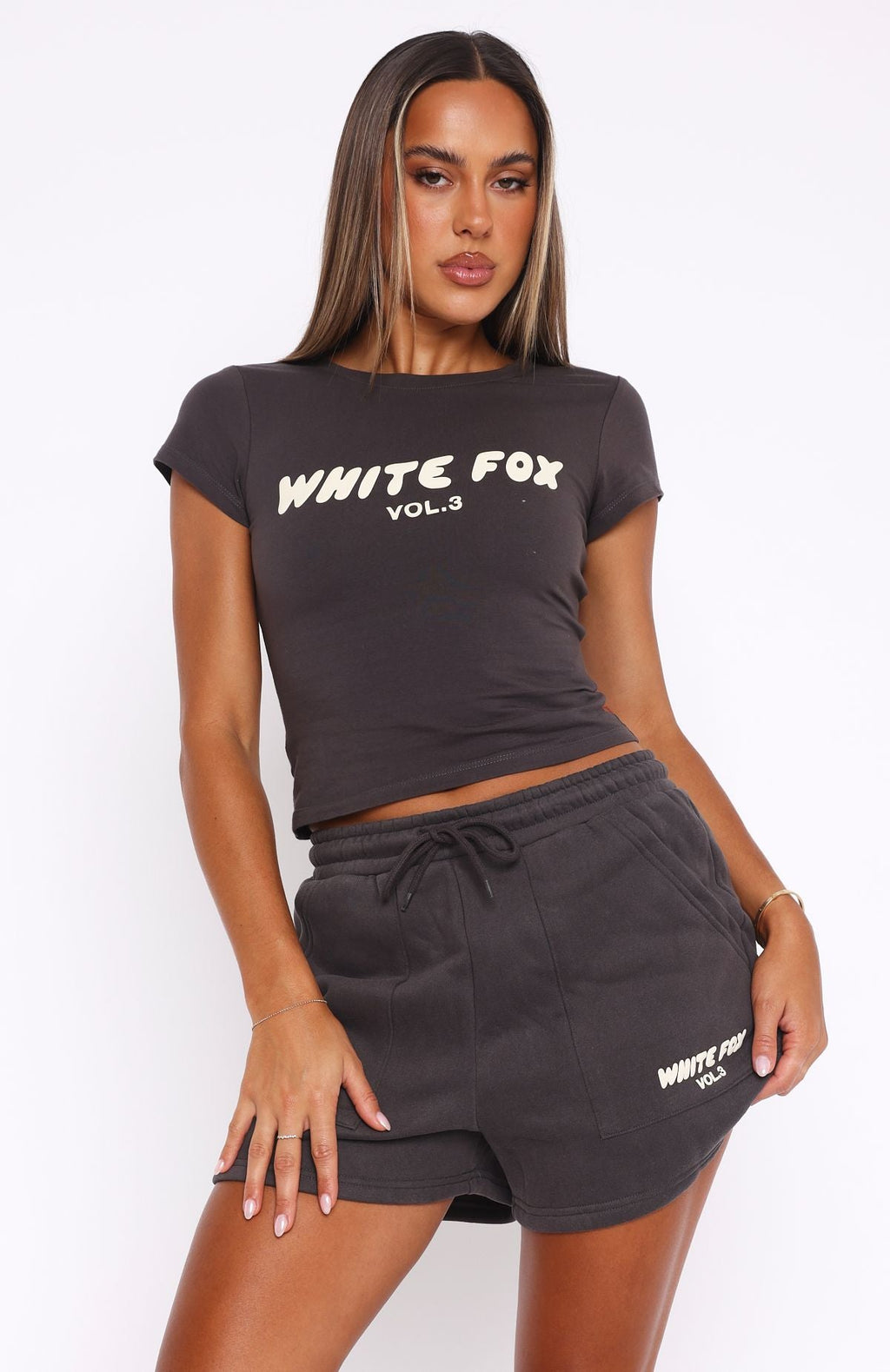 Trending Offstage Baby Tee Shadow