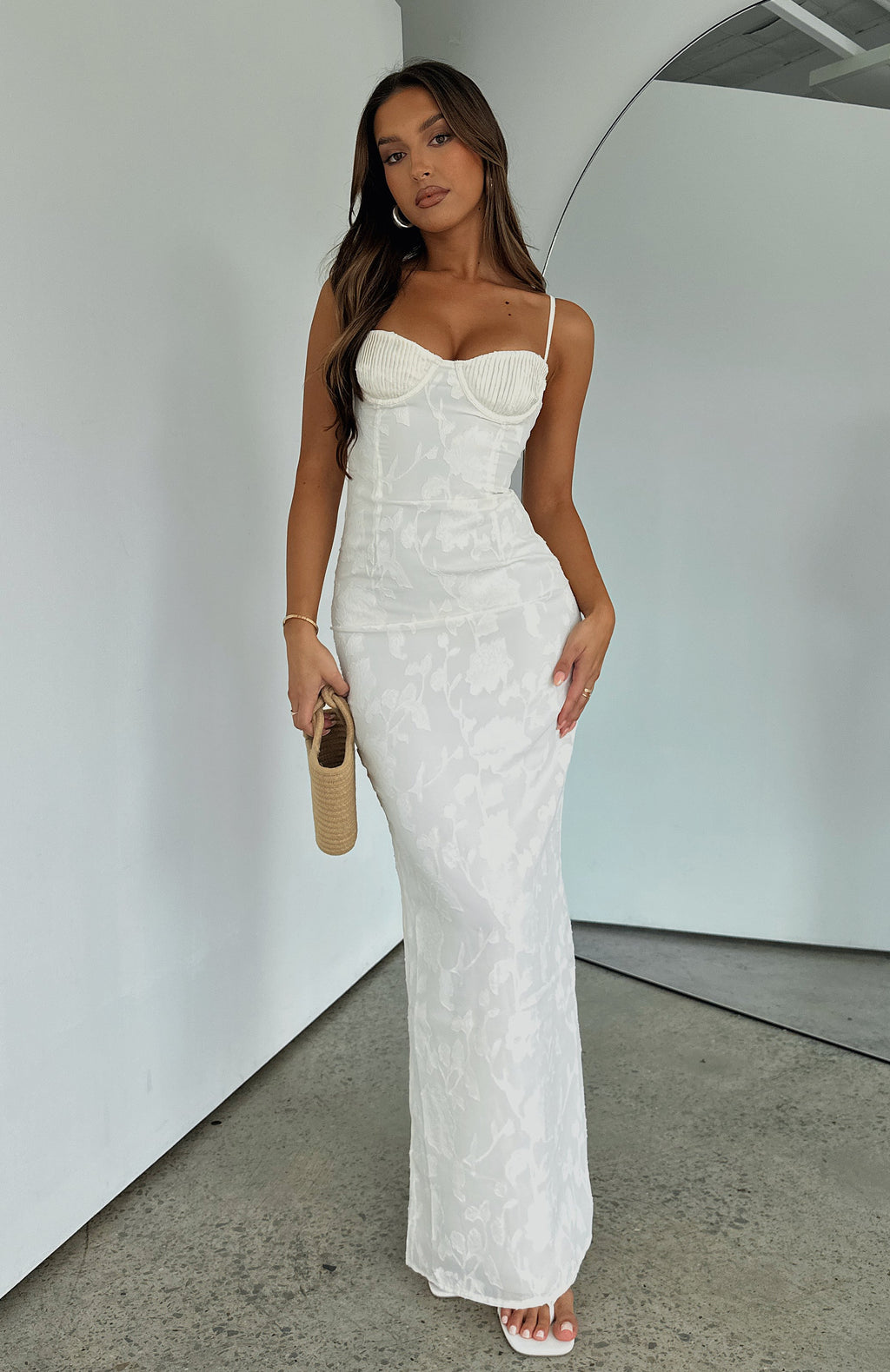 Trending Poppy Dream Maxi Dress Cream