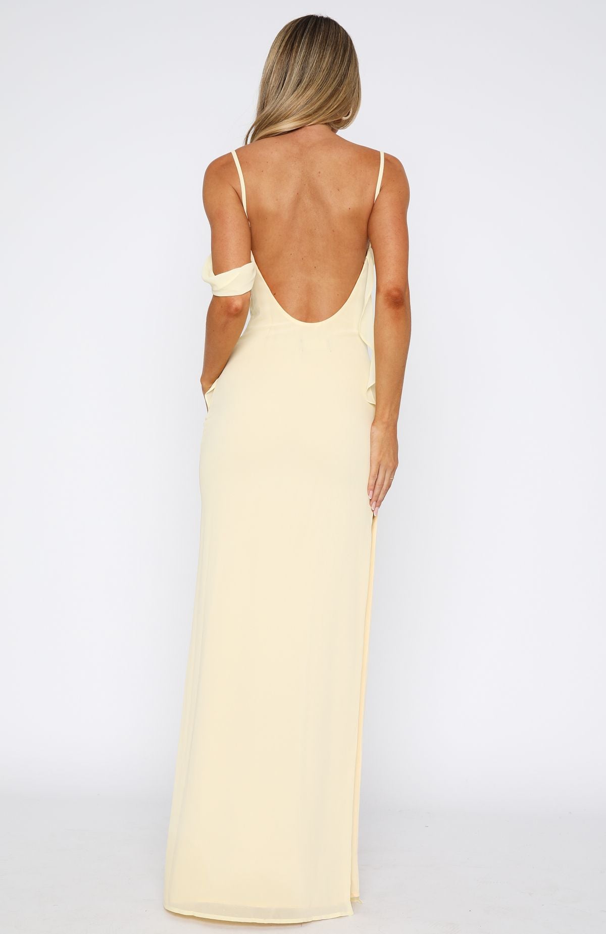 Trending Love Blossoms Maxi Dress Lemon