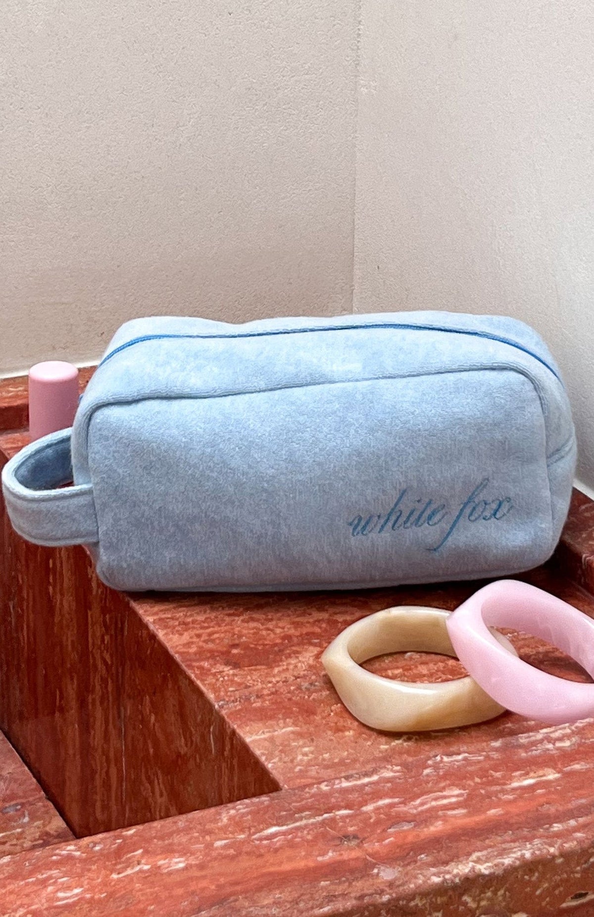Trending Lillian Cosmetic Bag Baby Blue