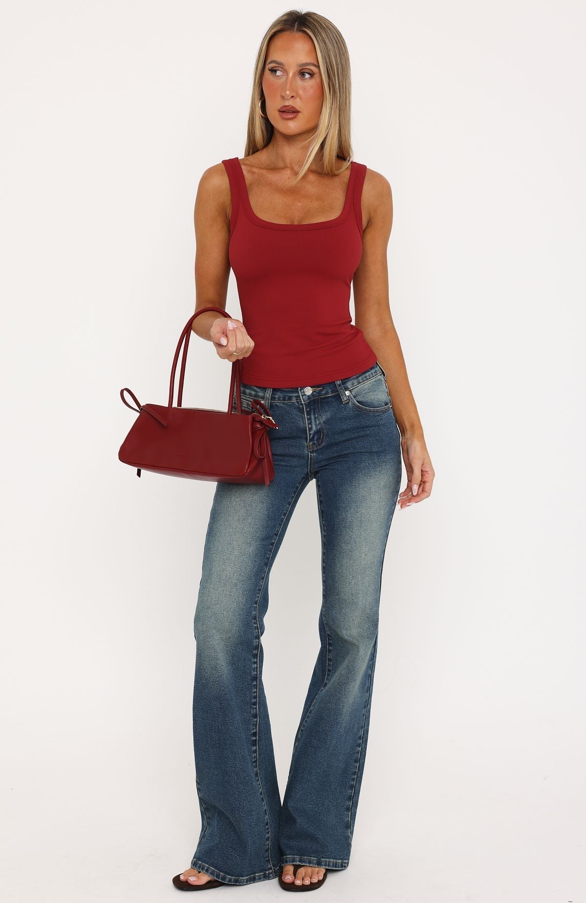 Trending Chill Vibes Tank Top Wine