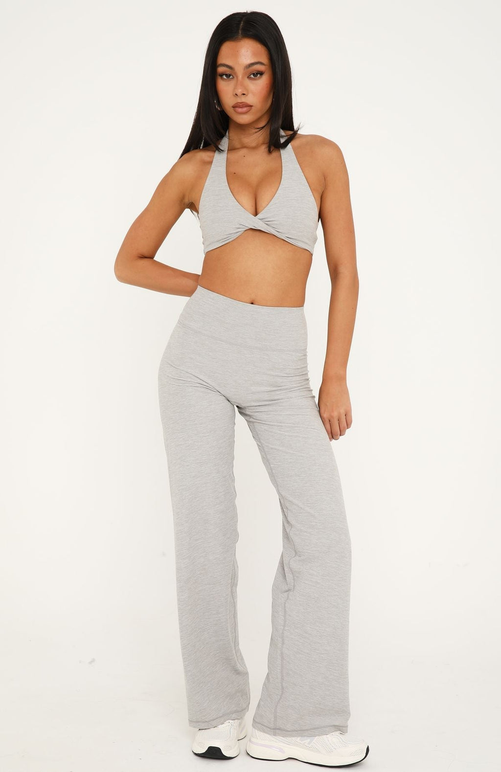 Trending Rush Sports Bra Grey Marle
