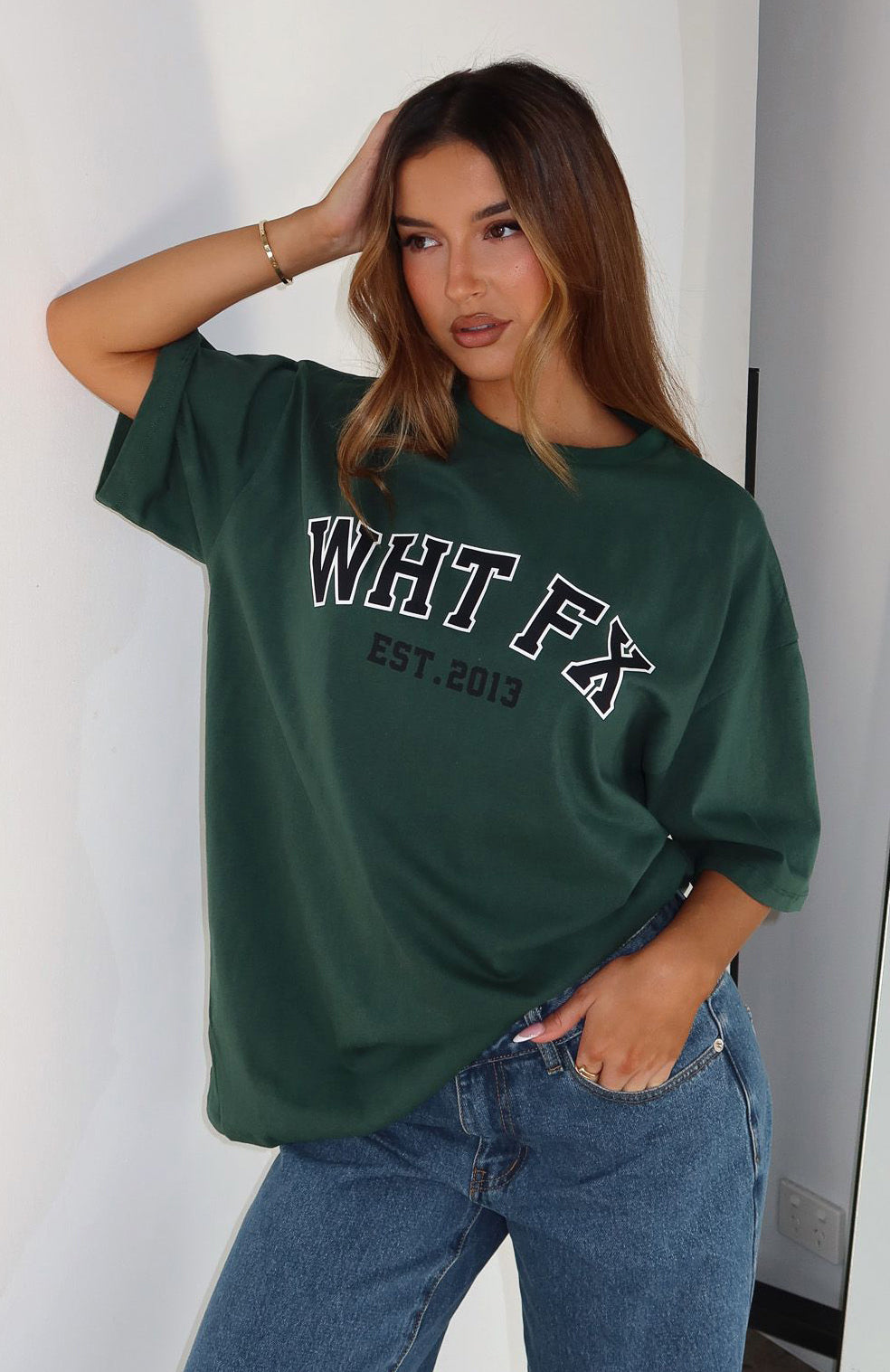Trending Varsity Tee Green
