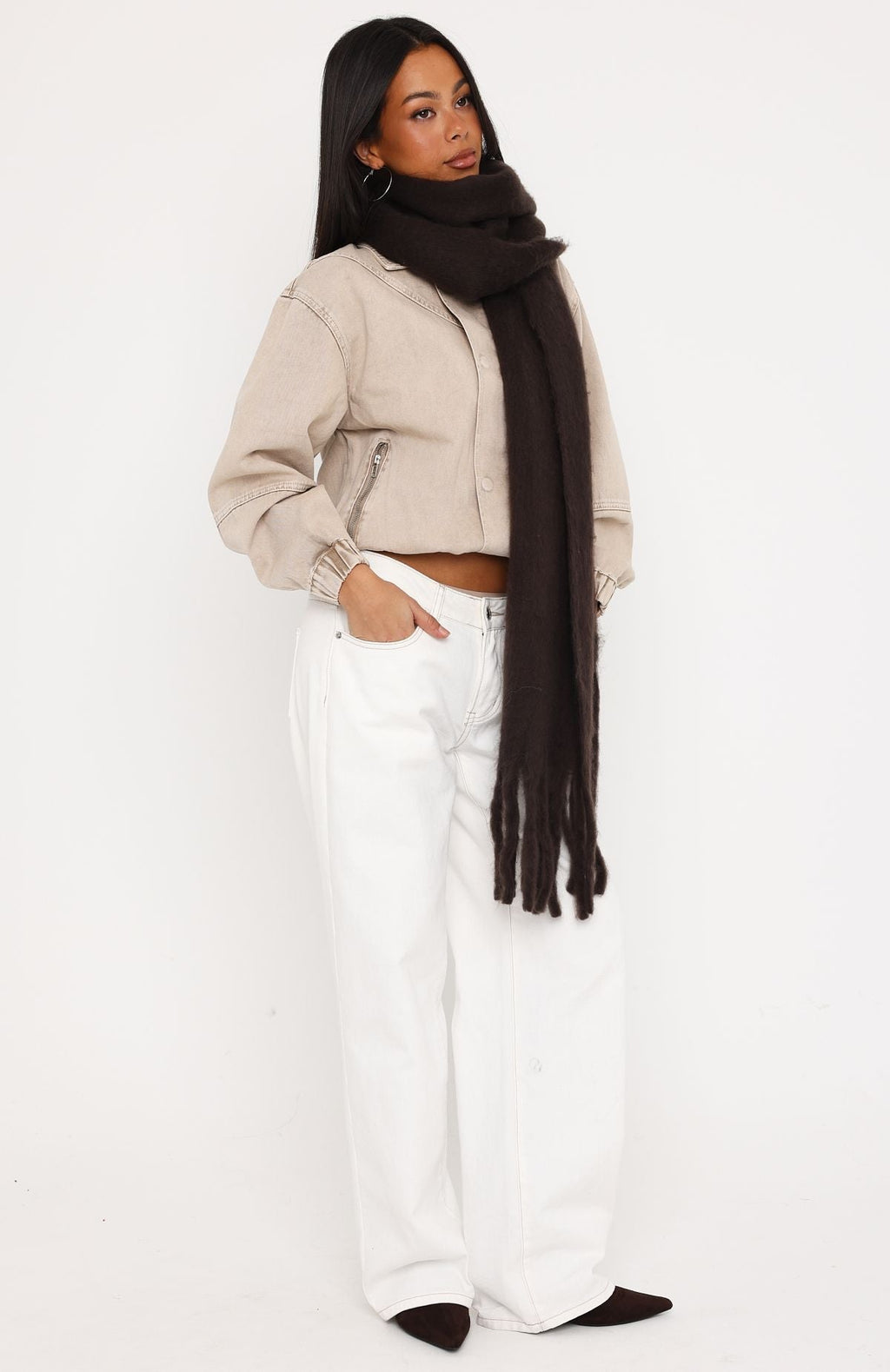 Trending Raymond Scarf Chocolate