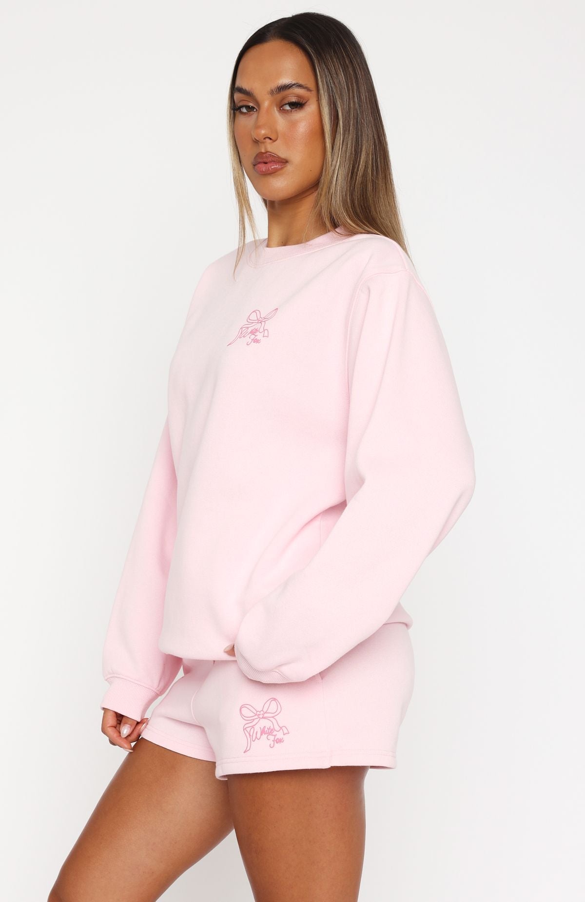Trending Love You Forever Oversized Sweater Pink