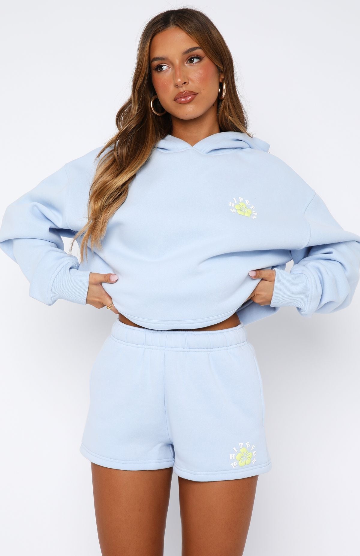 Trending Keep Blooming Lounge Shorts Blue