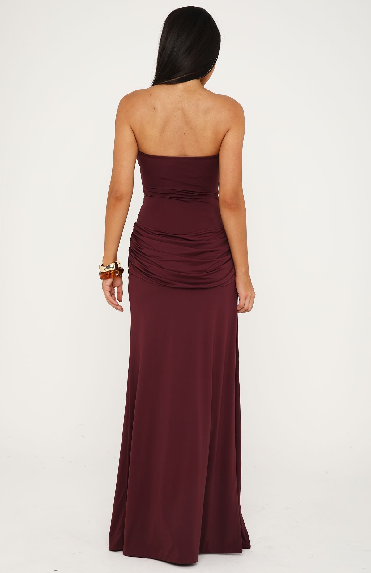 Trending Make You Regret Strapless Maxi Dress Mauve
