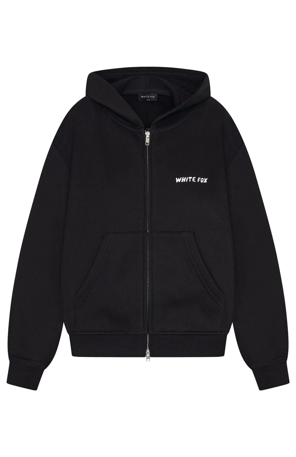 Trending Test Drive Boxy Zip Front Hoodie Black