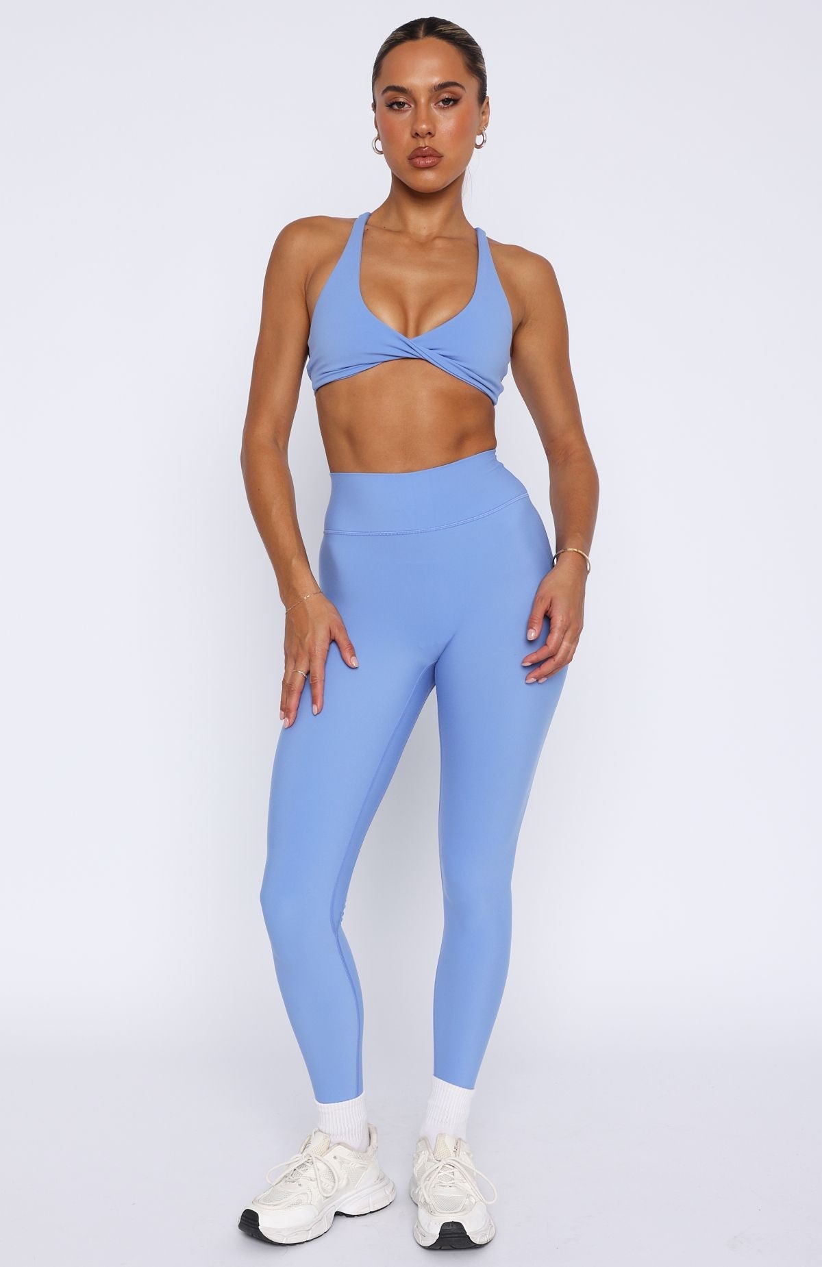 Trending Go Getter High Waisted Leggings Blueberry