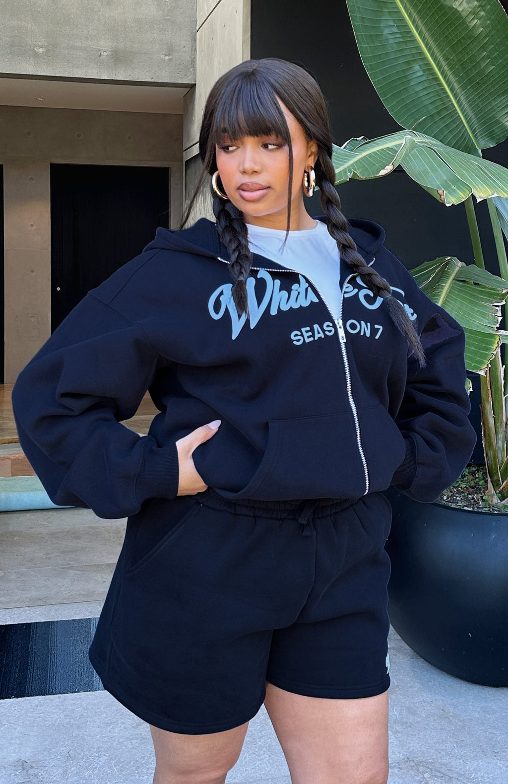 Trending Season 7 Zip Front Hoodie Deep Sea