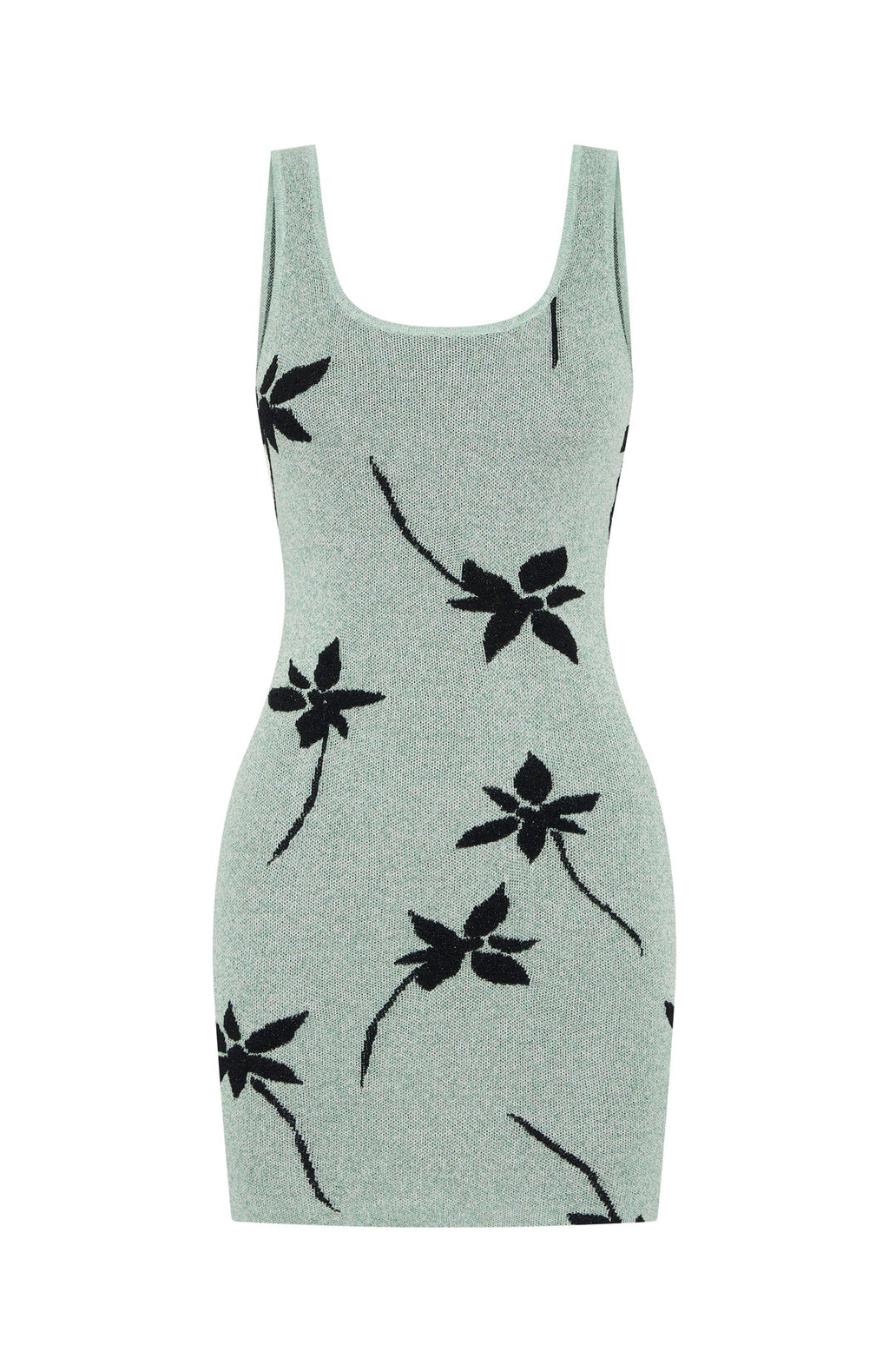 Trending Sheer Bliss Knit Mini Dress Mint