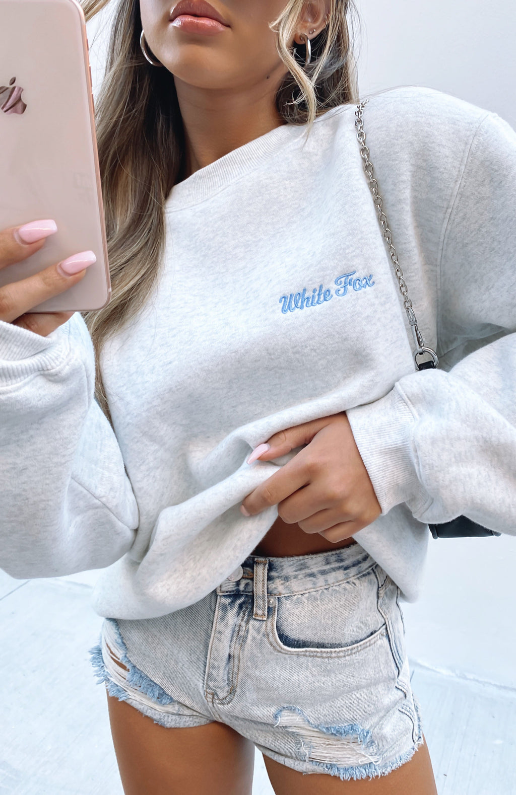 Trending Steal Your Heart Oversized Sweater Grey Marle