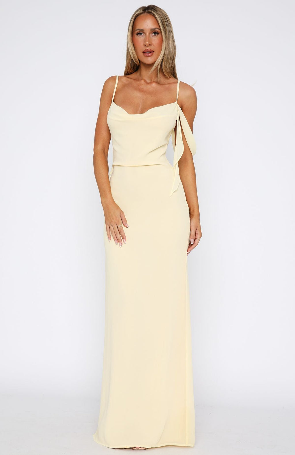 Trending Love Blossoms Maxi Dress Lemon