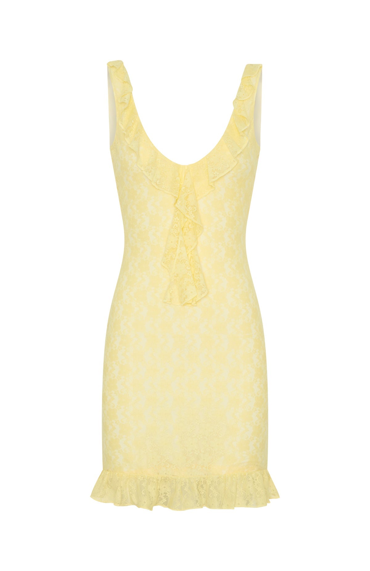 Trending Take A Bow Mini Dress Lemon
