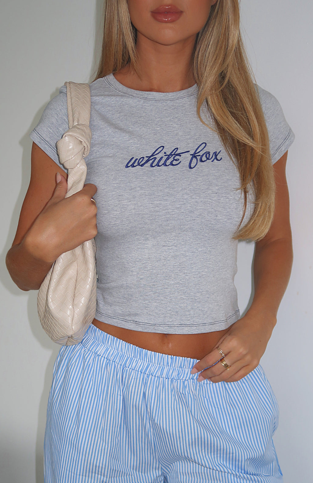 Trending The Original Baby Tee Grey Marle
