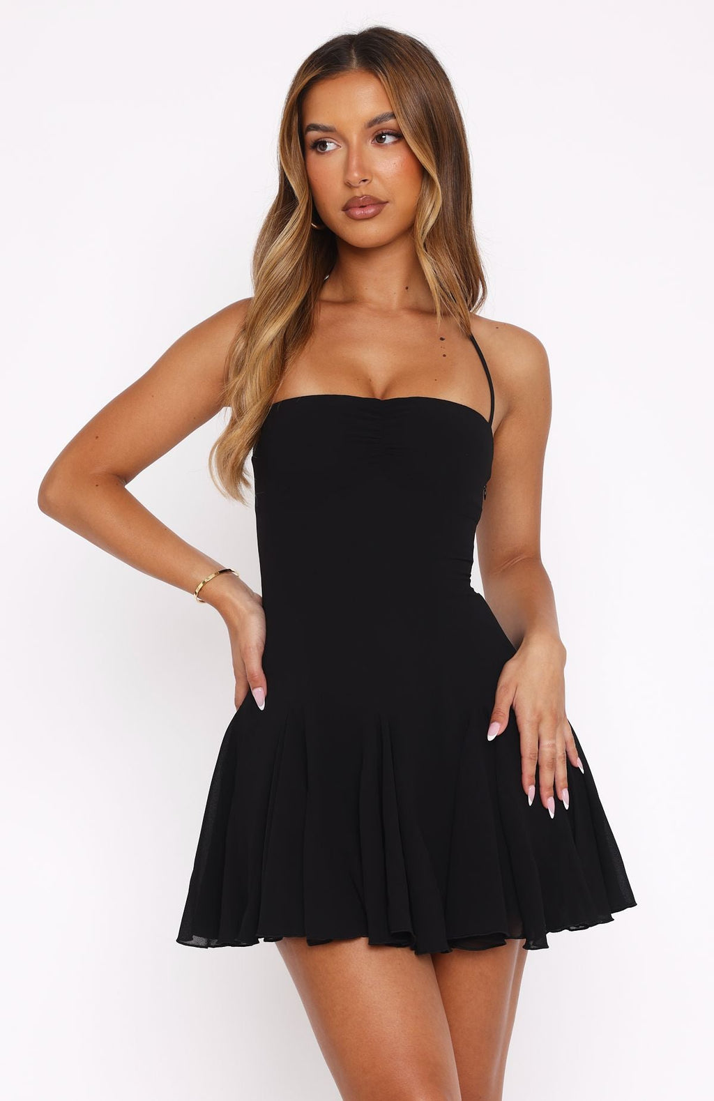 Trending Think Im In Love Mini Dress Black
