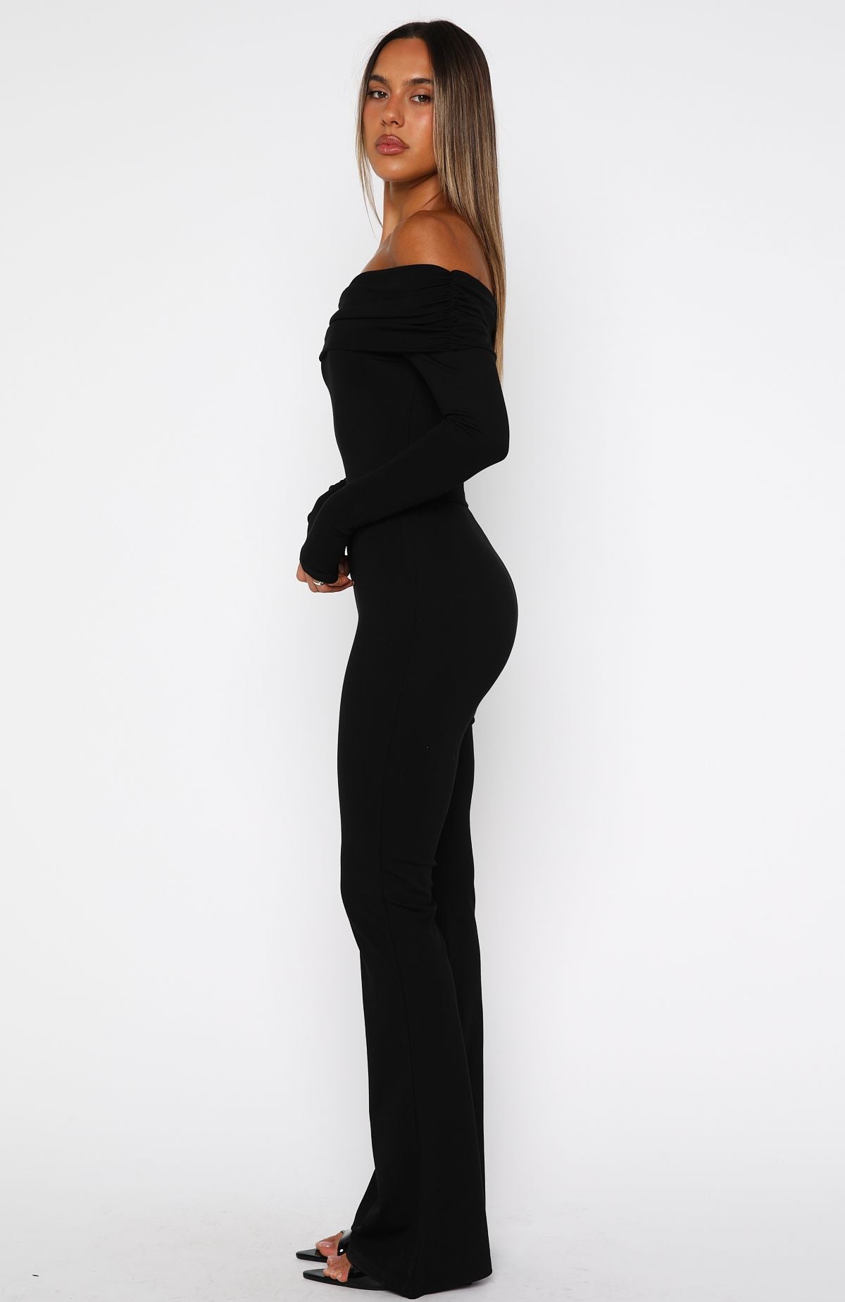 Trending For The Girls Long Sleeve Jumpsuit Black