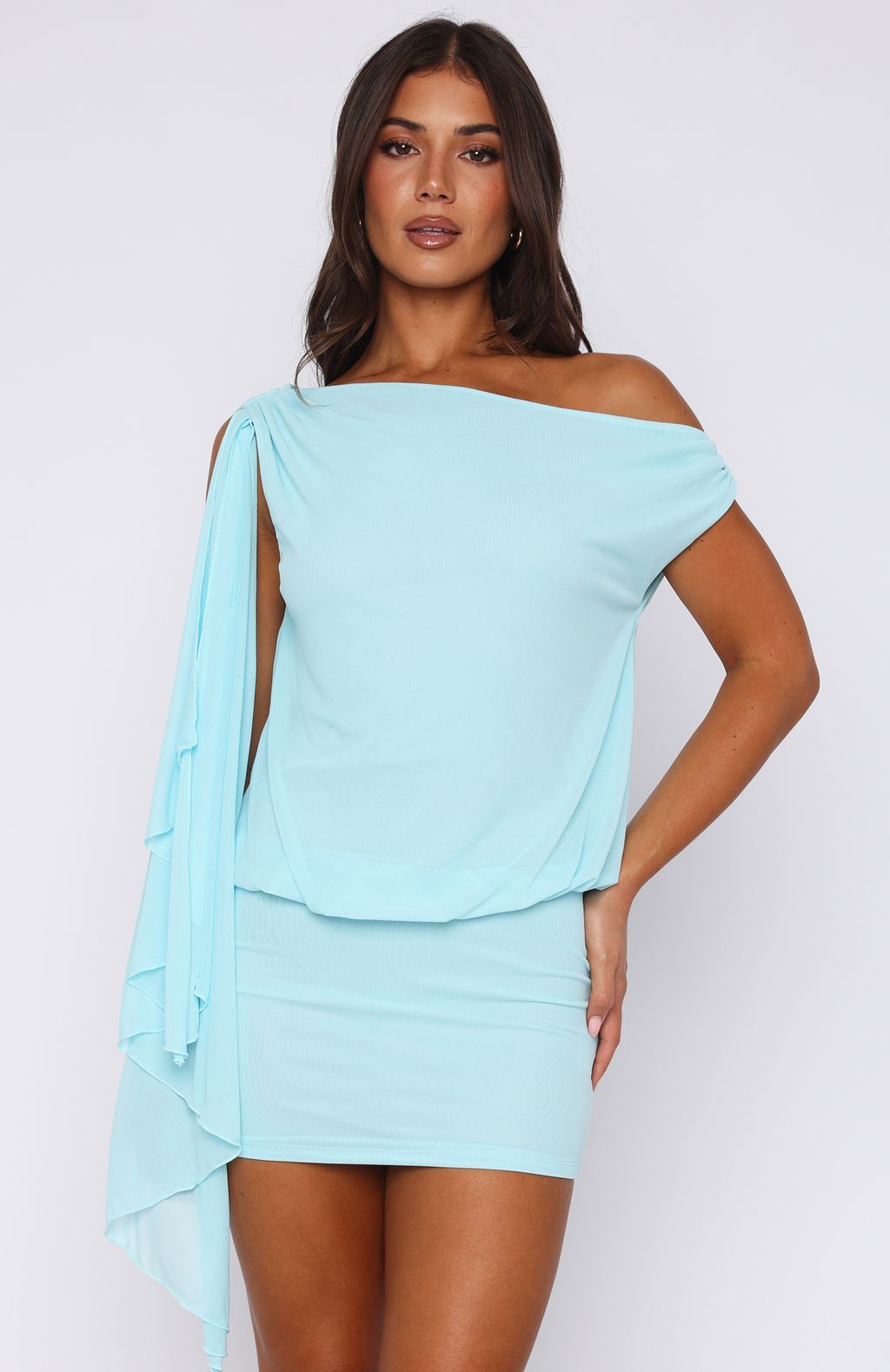 Trending Sicilian Dreams Mini Dress Blue