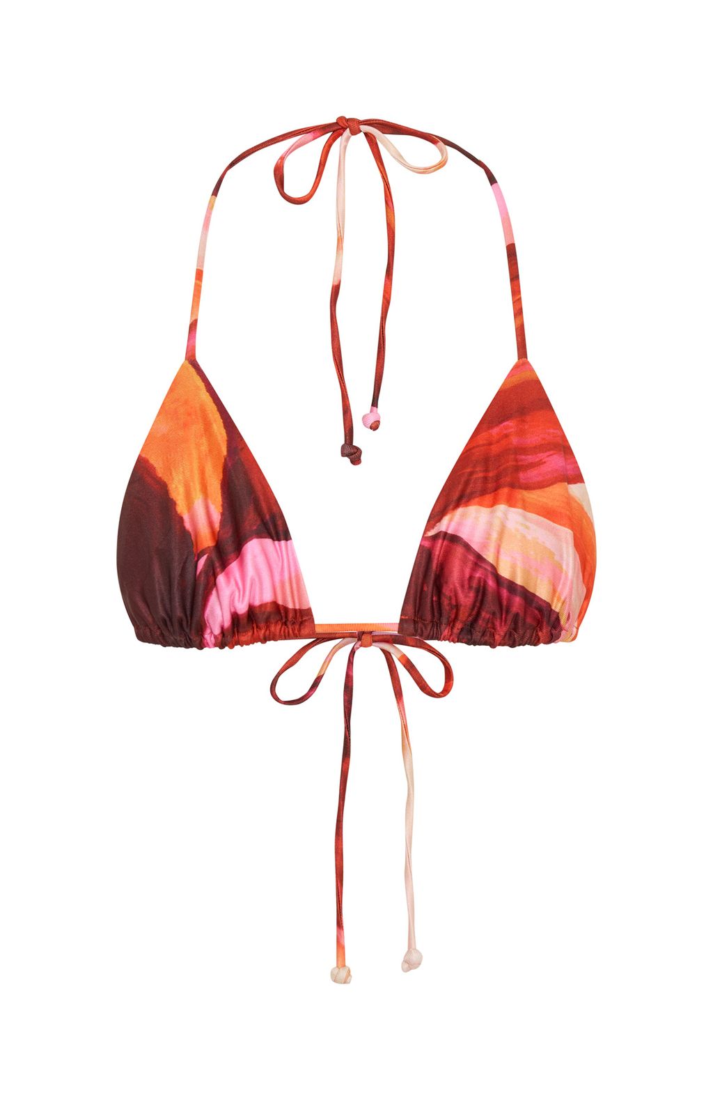 Trending Waves Bikini Top Sunset Petal