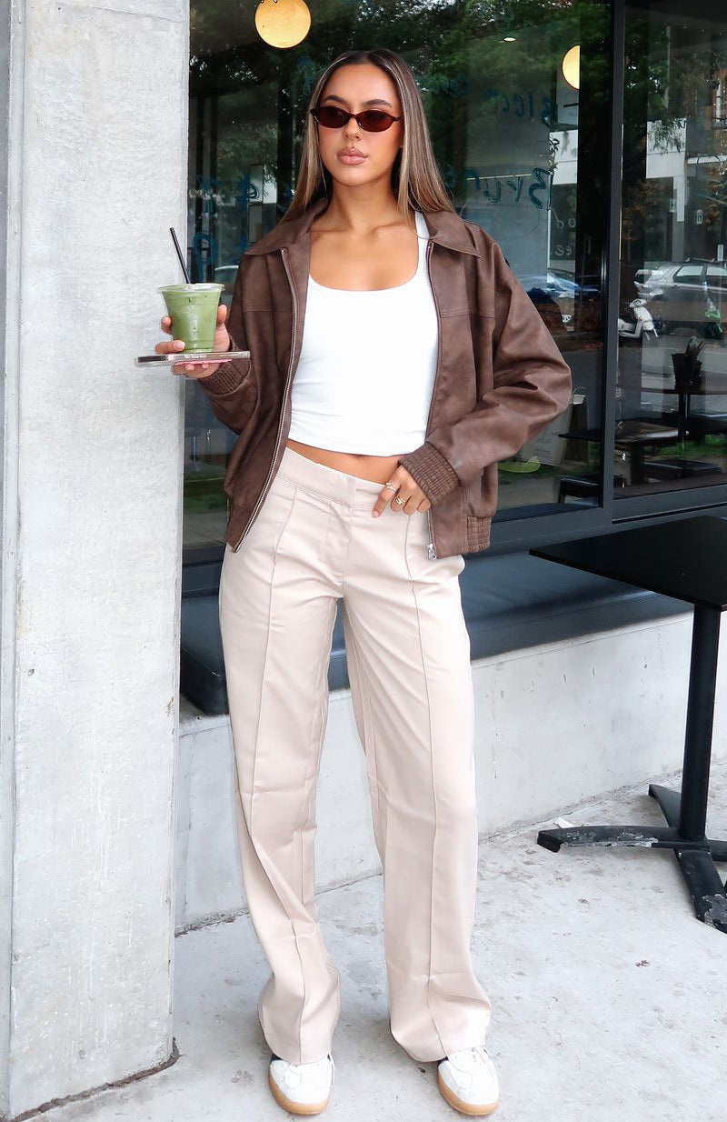 Trending Keep It Cool Pants Beige