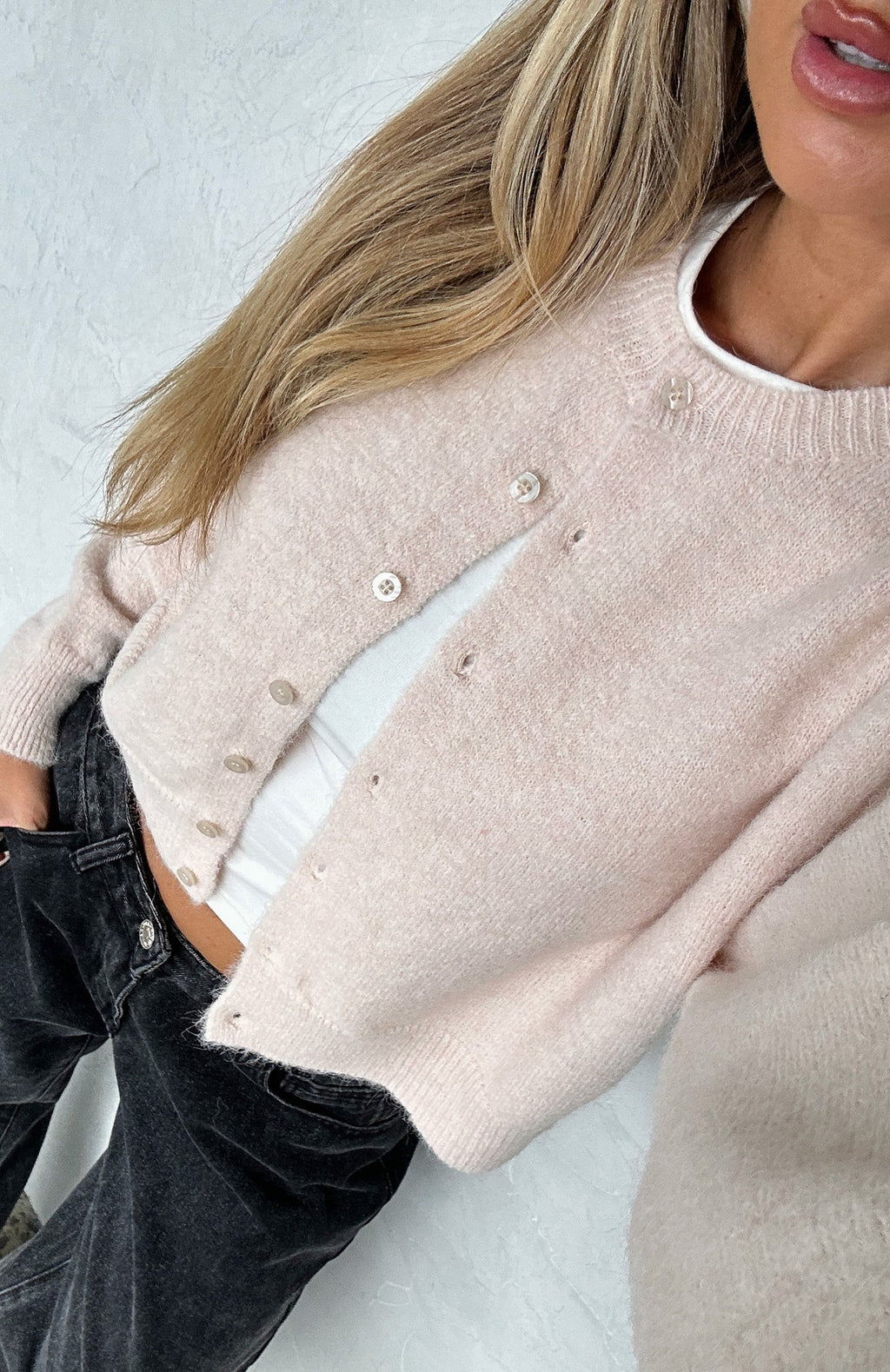 Trending Warm Whispers Knit Cardigan Cream