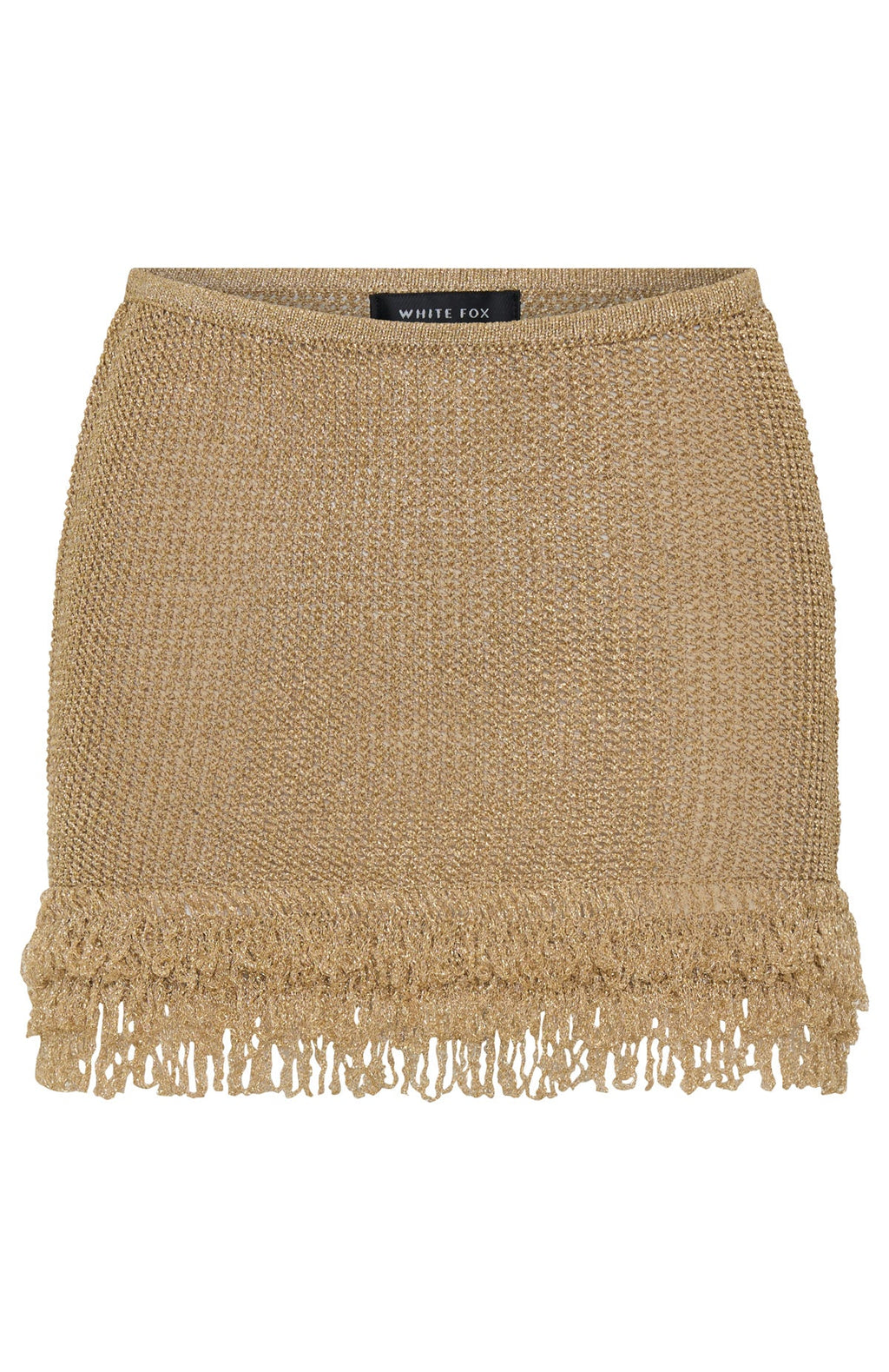 Trending Cha Cha Knit Mini Skirt Gold