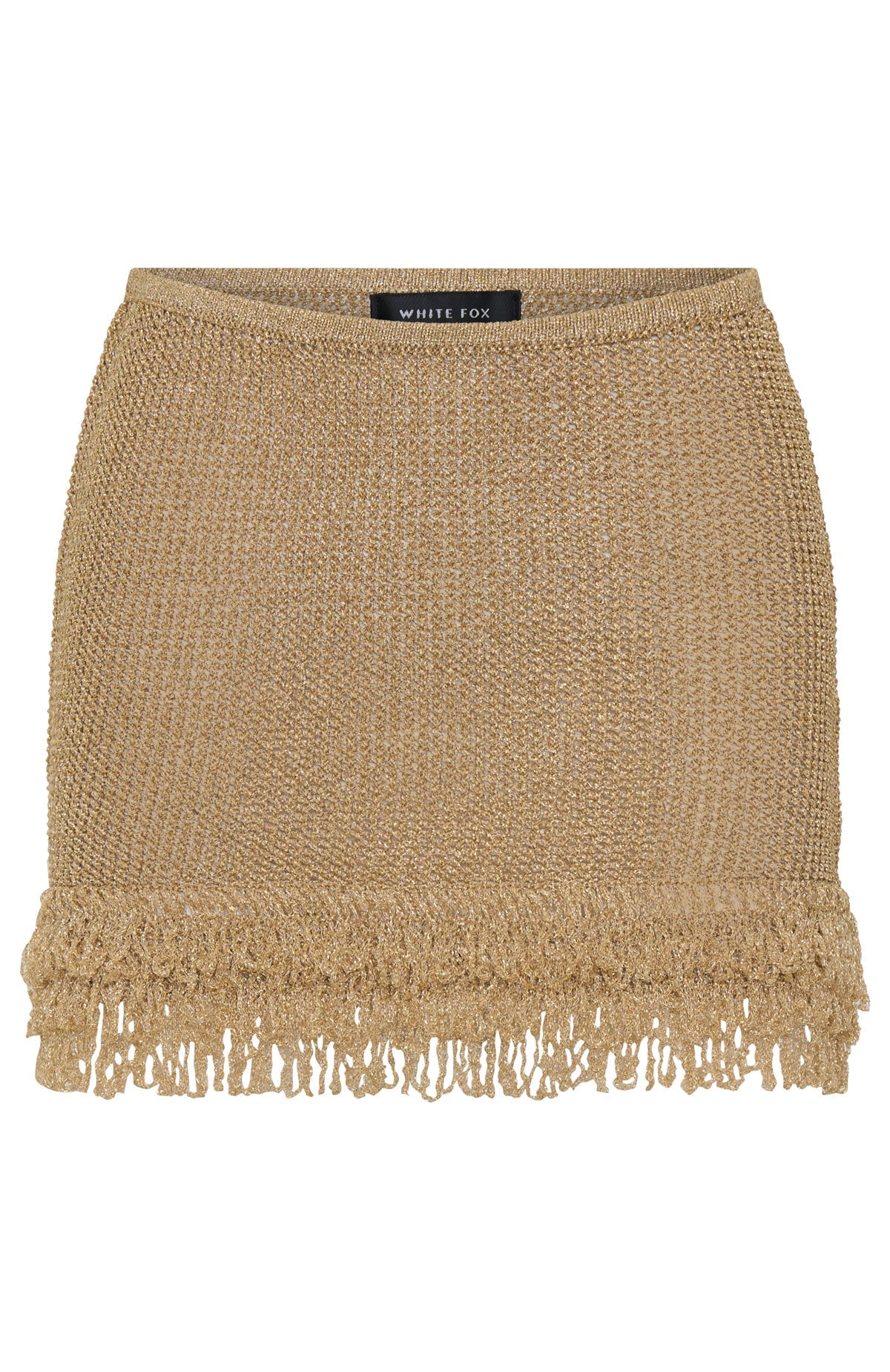 Trending Cha Cha Knit Mini Skirt Gold